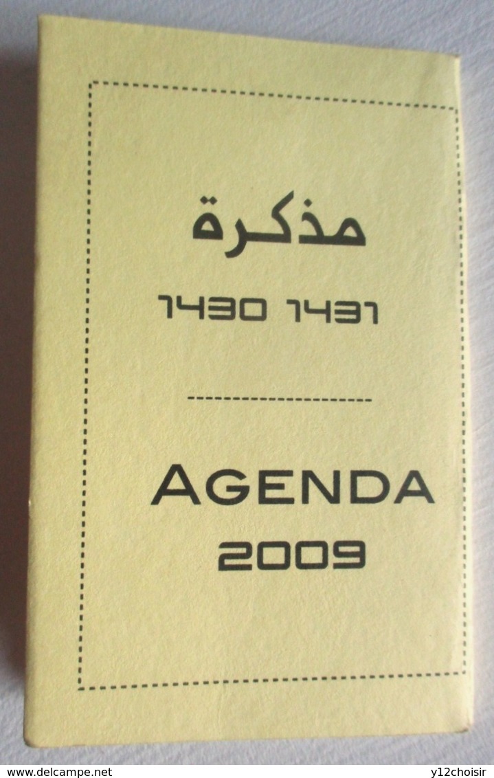 AGENDA ARABE 2009 CALENDRIER 1430 - 1431 MAROC - Autres & Non Classés