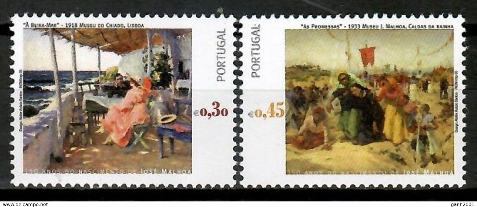 Portugal 2005 / Art Jose Malhoa Paintings MNH Pintura Arte Gemälde / Cu14124 41-3 - Moderne