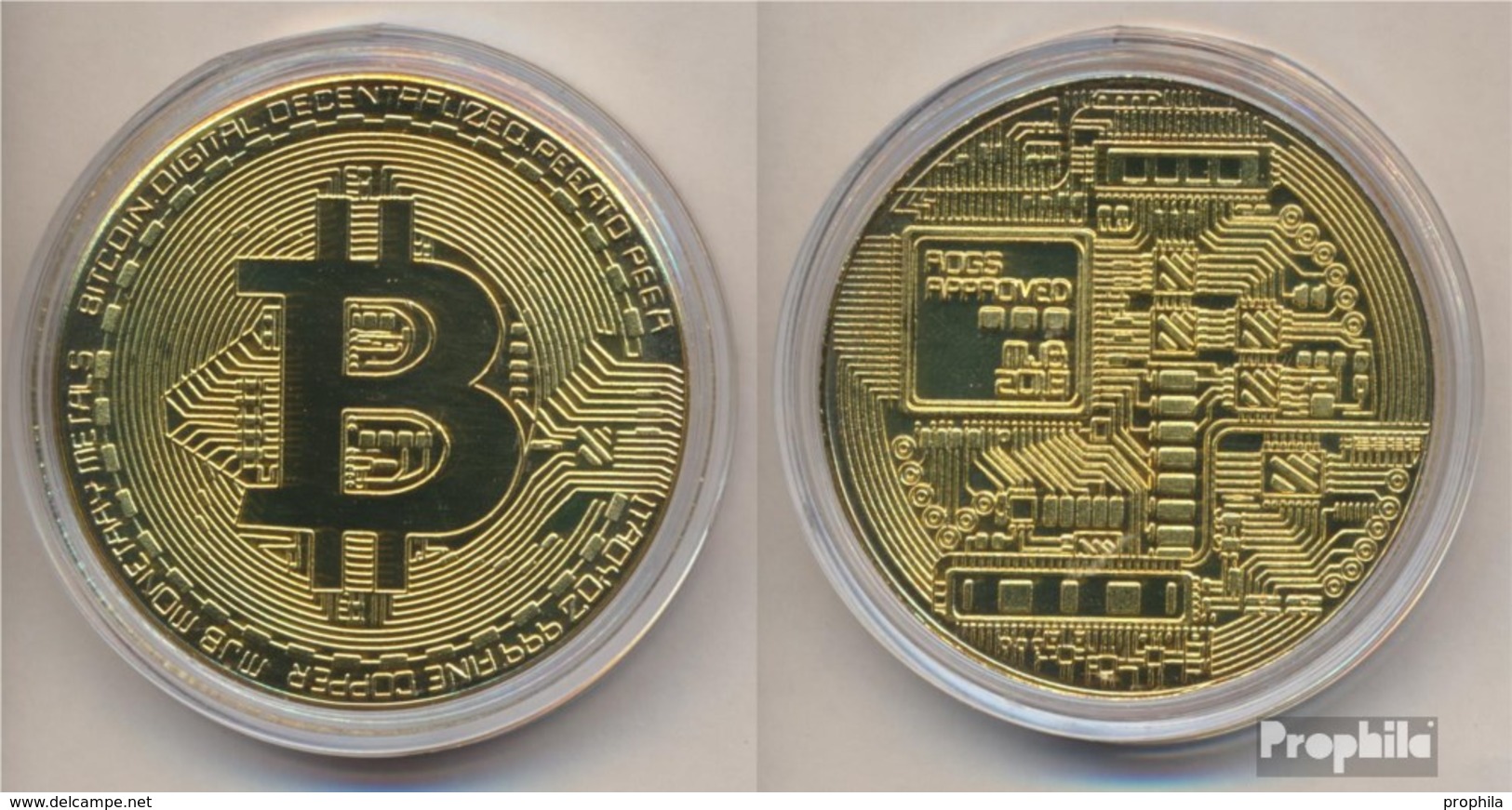 Alle Welt Stgl./unzirkuliert Stgl./unzirkuliert Bitcoin Medaille - Ohne Zuordnung