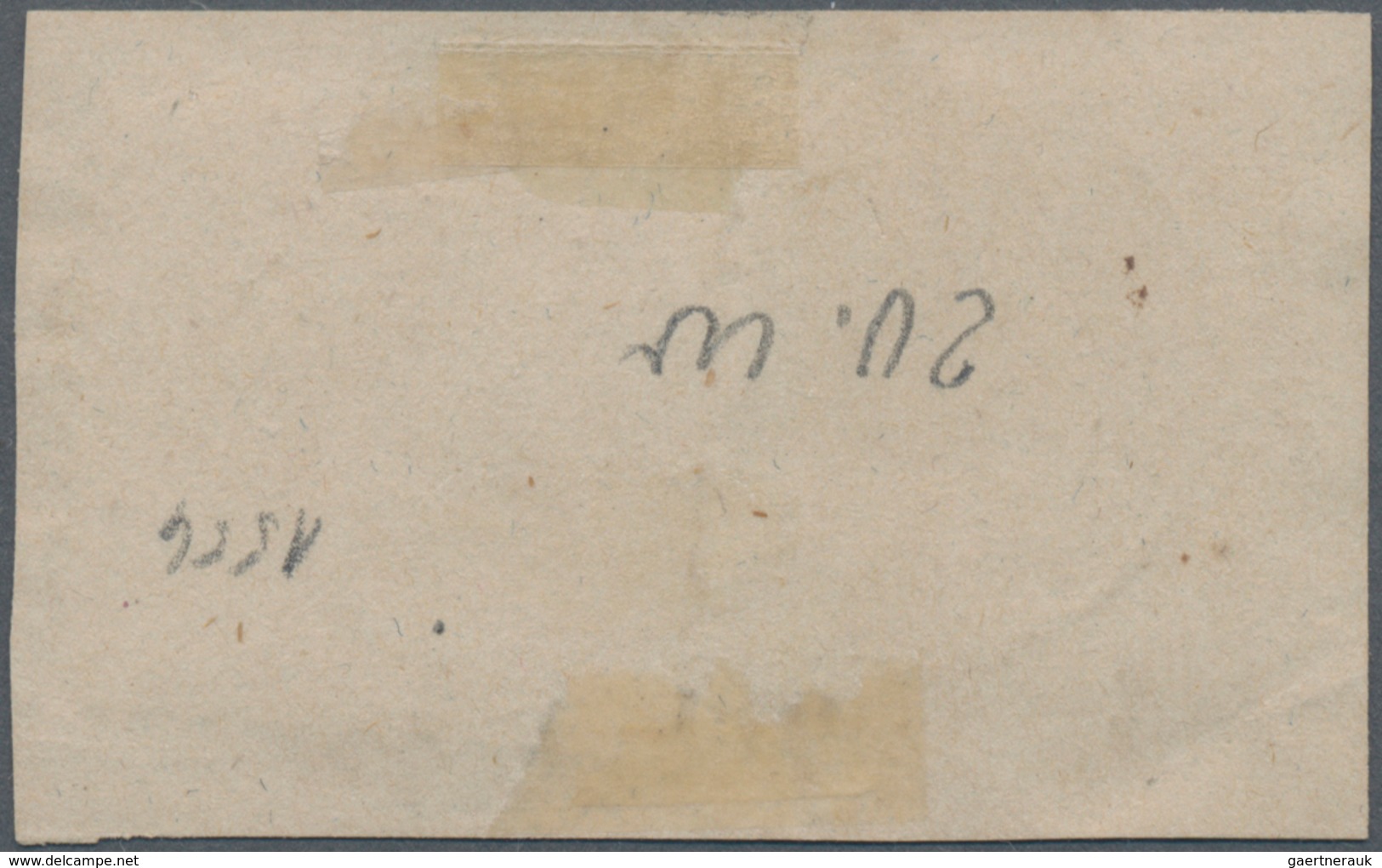 Baden - Marken Und Briefe: 1860/64, Briefstück Mit Wappen 1 Kr. Schwarz Eng Gezähnt, Linierter Grund - Sonstige & Ohne Zuordnung