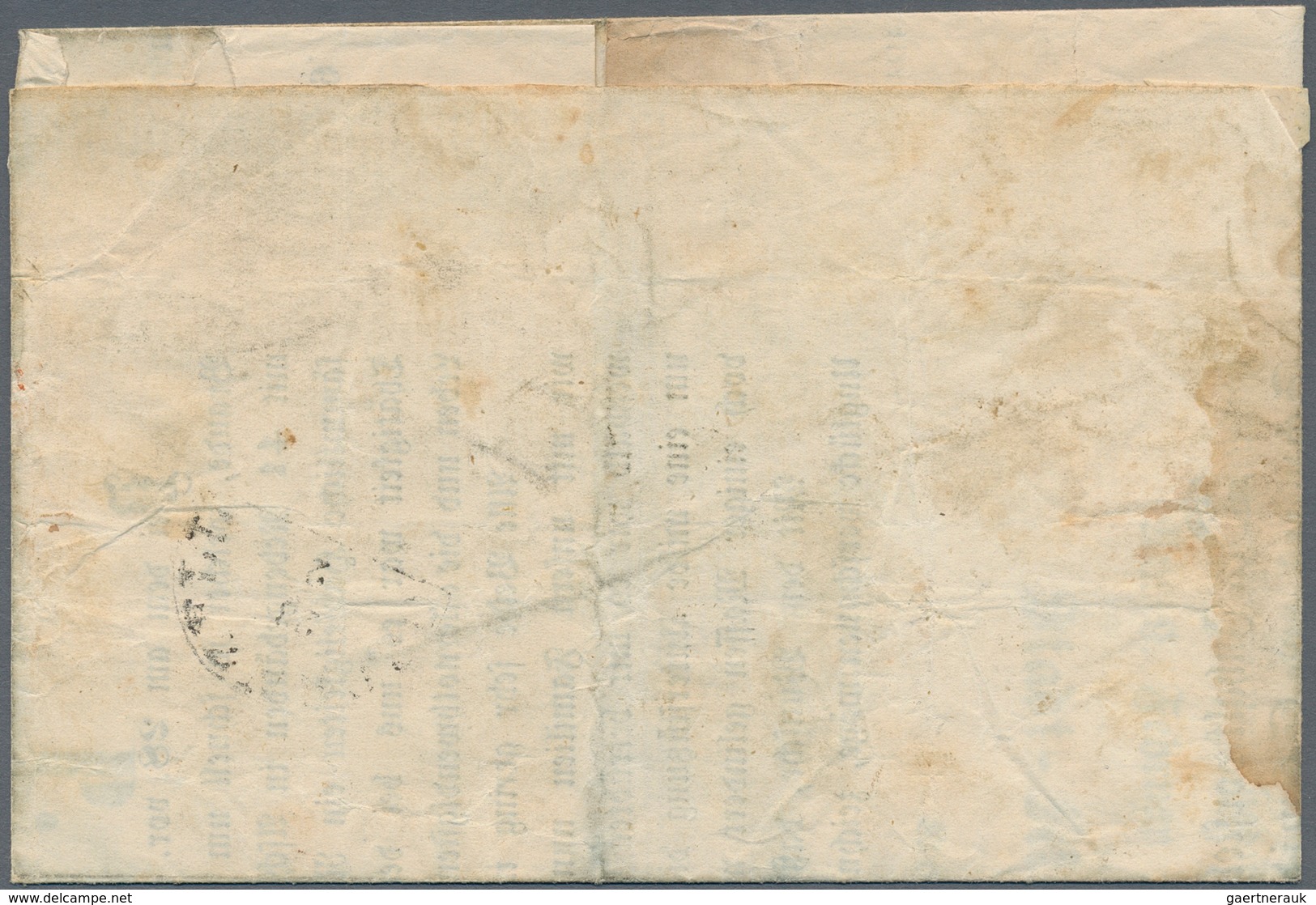 Bayern - Marken Und Briefe: 1850, Ziffern 1 Kr. Rosa, Type I Auf Vordruckbrief Mit GMR Und HK "WALDM - Sonstige & Ohne Zuordnung