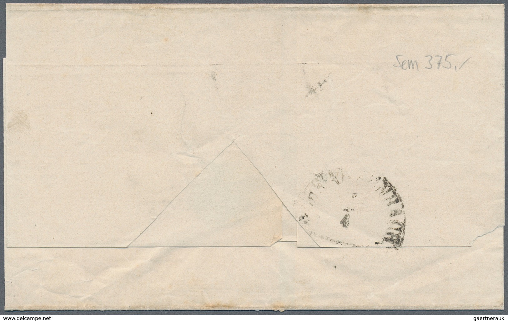 Bayern - Marken Und Briefe: 1849, Ziffern 1 Kr. Rosa In Type I Als Dreierstreifen Allseits Voll7brei - Otros & Sin Clasificación