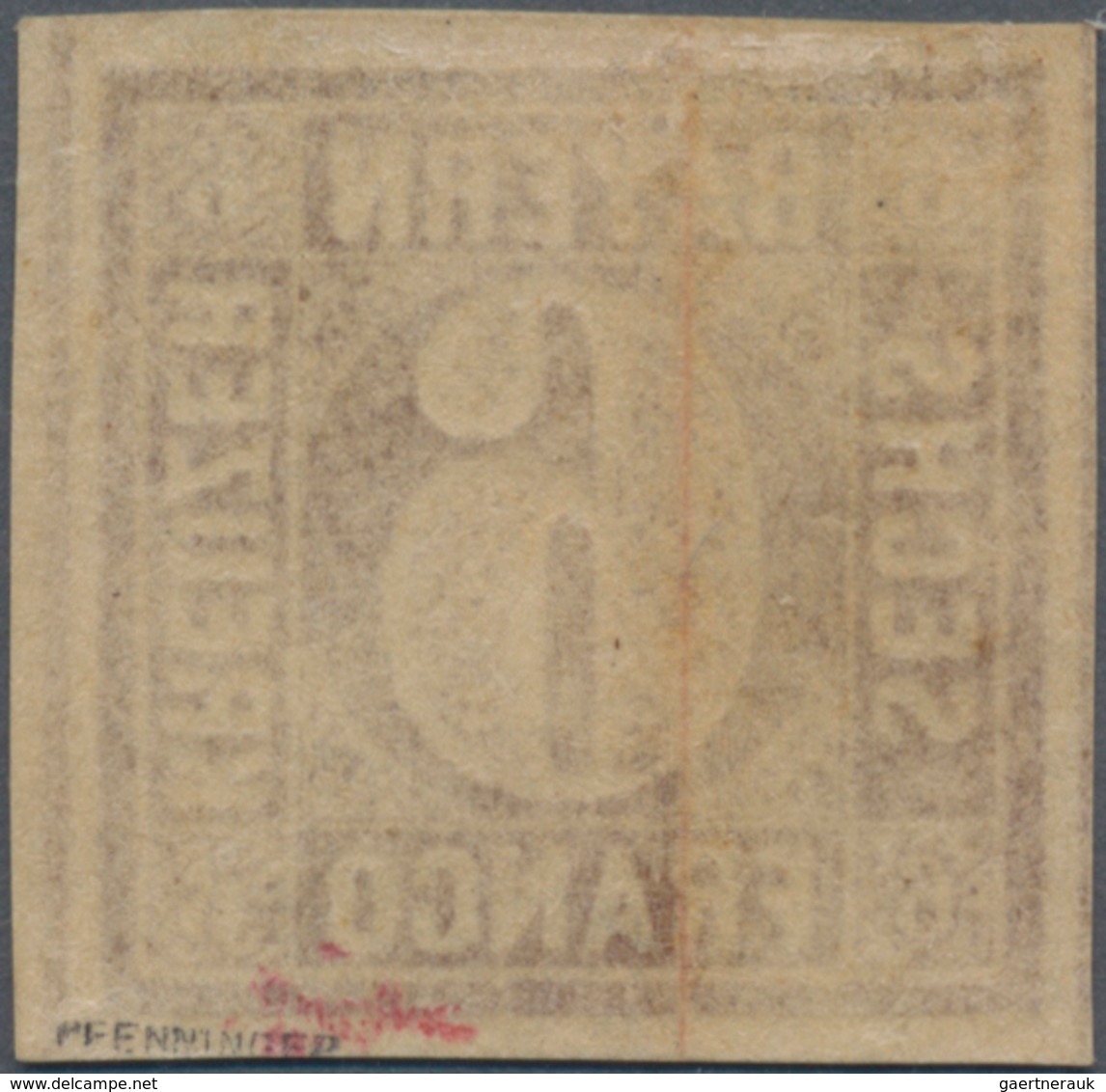 Bayern - Marken Und Briefe: 1849, Ziffern 6 Kr. Braunorange In Type 1 (unterbrochener Ziffernkreis) - Altri & Non Classificati