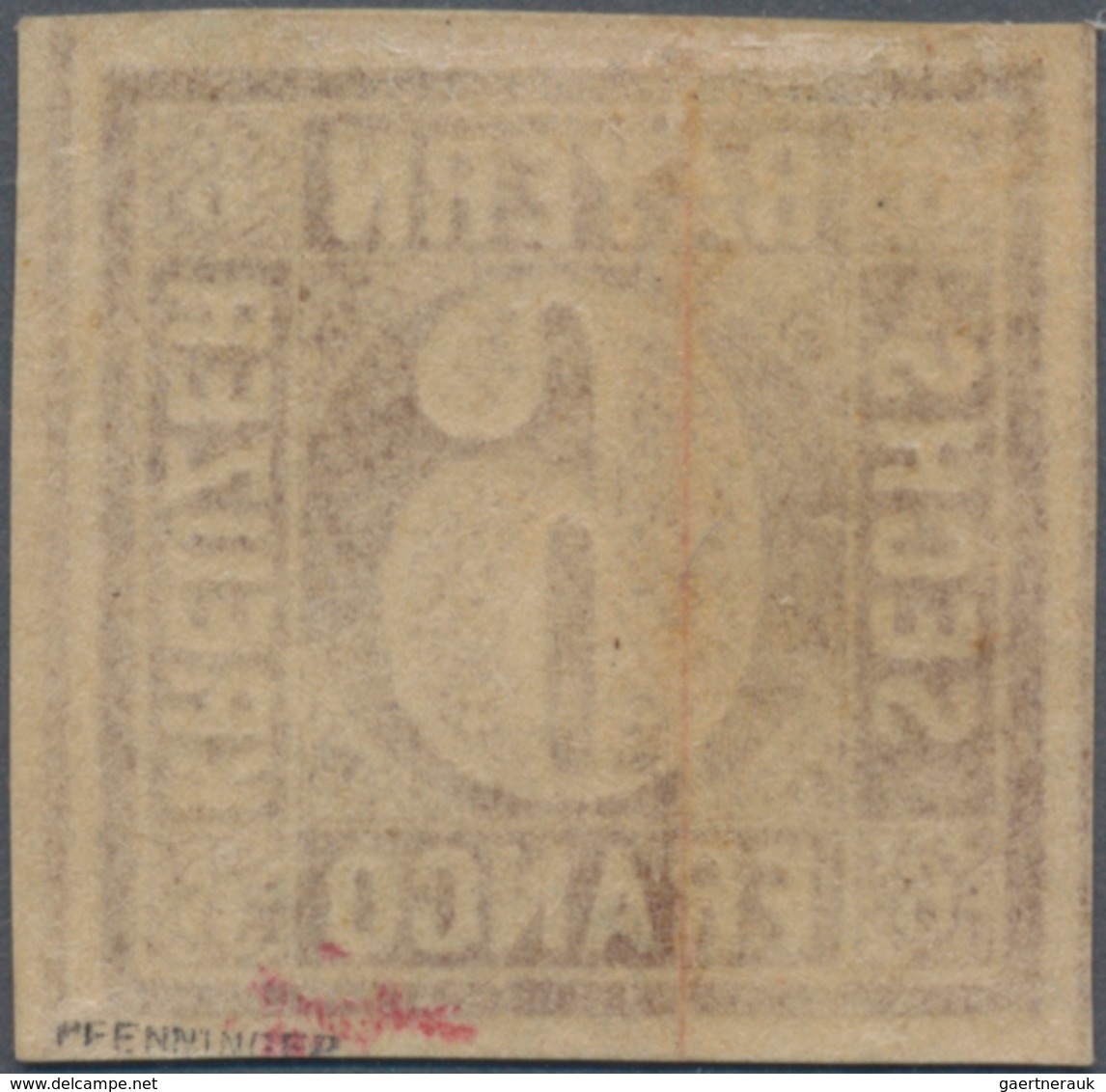 Bayern - Marken Und Briefe: 1849, Ziffern 6 Kr. Braunorange In Type 1 (unterbrochener Ziffernkreis) - Andere & Zonder Classificatie