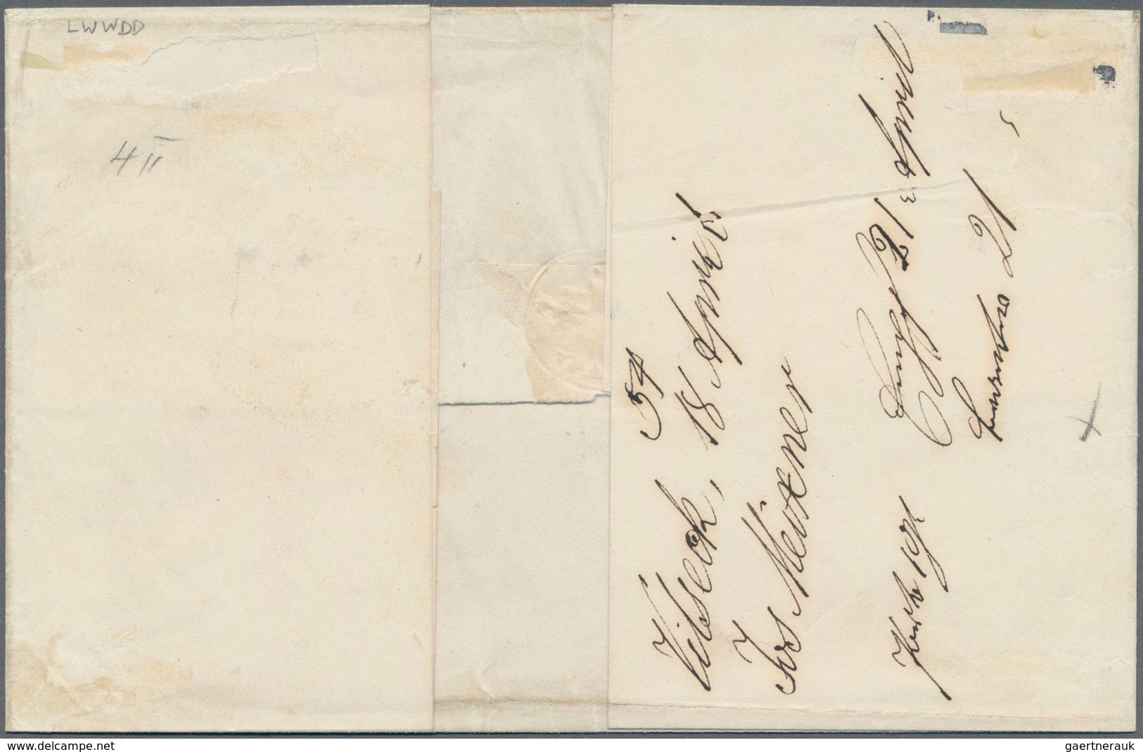 Bayern - Marken Und Briefe: 1850, Ziffern 6 Kr. Braunorange In Type II, Platte 3 Als DREIERSTREIFEN - Other & Unclassified