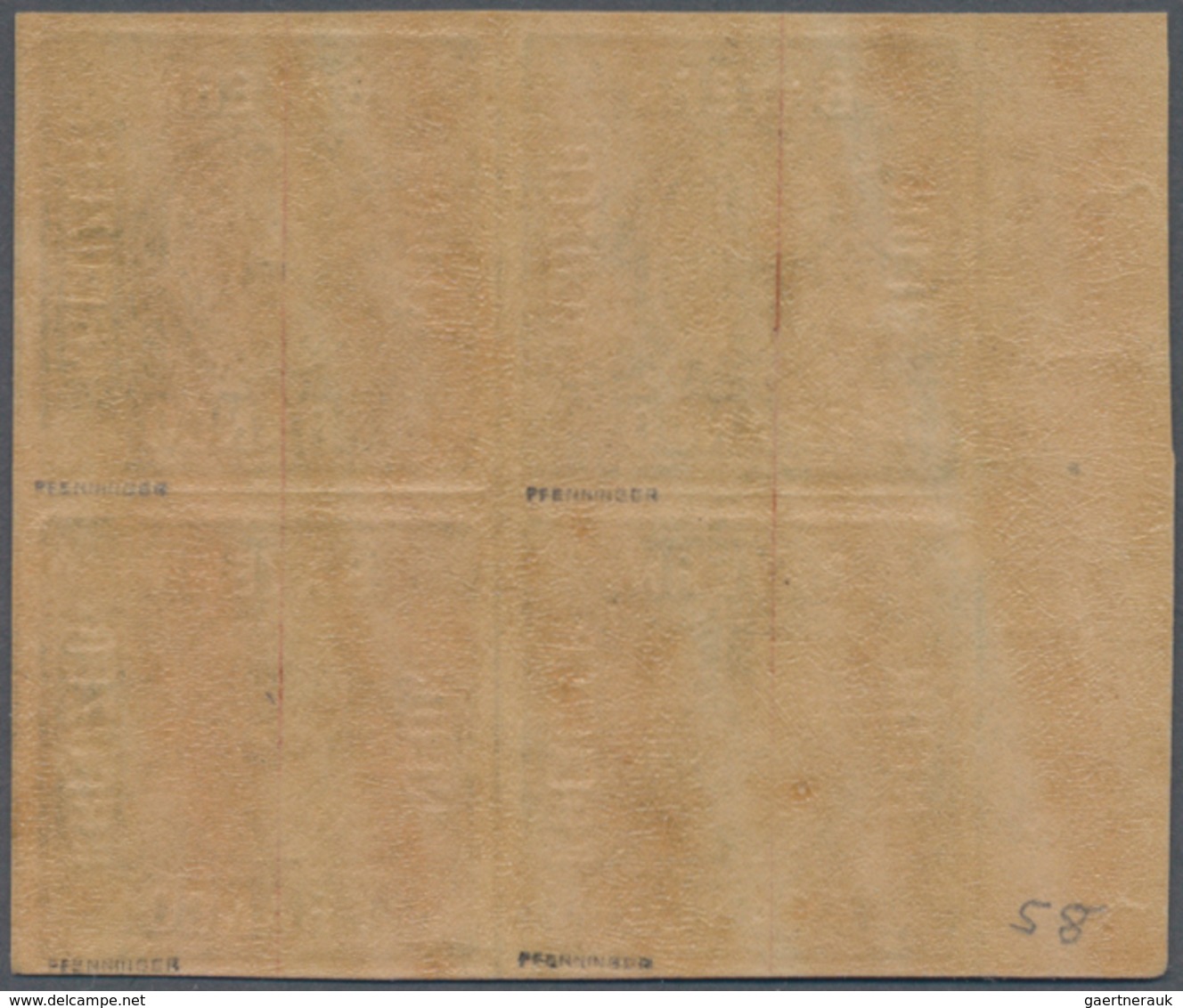 Bayern - Marken Und Briefe: 1850, Ziffern 9 Kr. In D-Farbe Lebhaftgelbgrün Ein POSTFRISCHER VIERERBL - Altri & Non Classificati