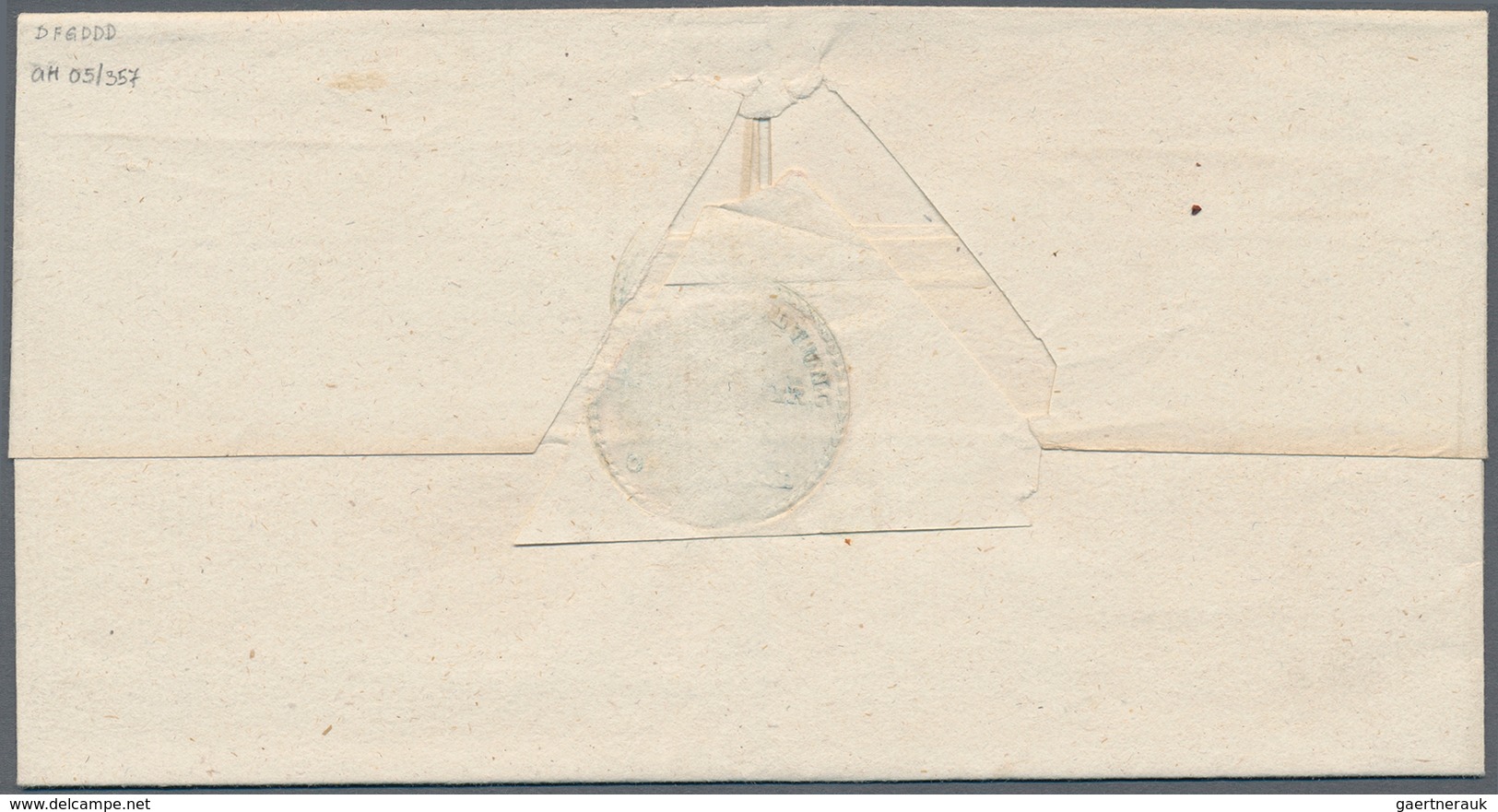 Bayern - Marken Und Briefe: 1850, Ziffern 12 Kr. Rot Als EINZELFRANKATUR Auf Luxus-Brief Mit GMR "36 - Other & Unclassified