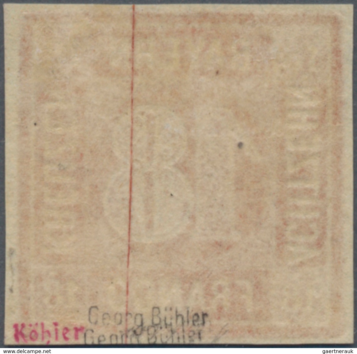 Bayern - Marken Und Briefe: 1862, Ziffern 18 Kr. In Seltener A-Farbe Dunkelzinnoberrot Mit Originalg - Altri & Non Classificati