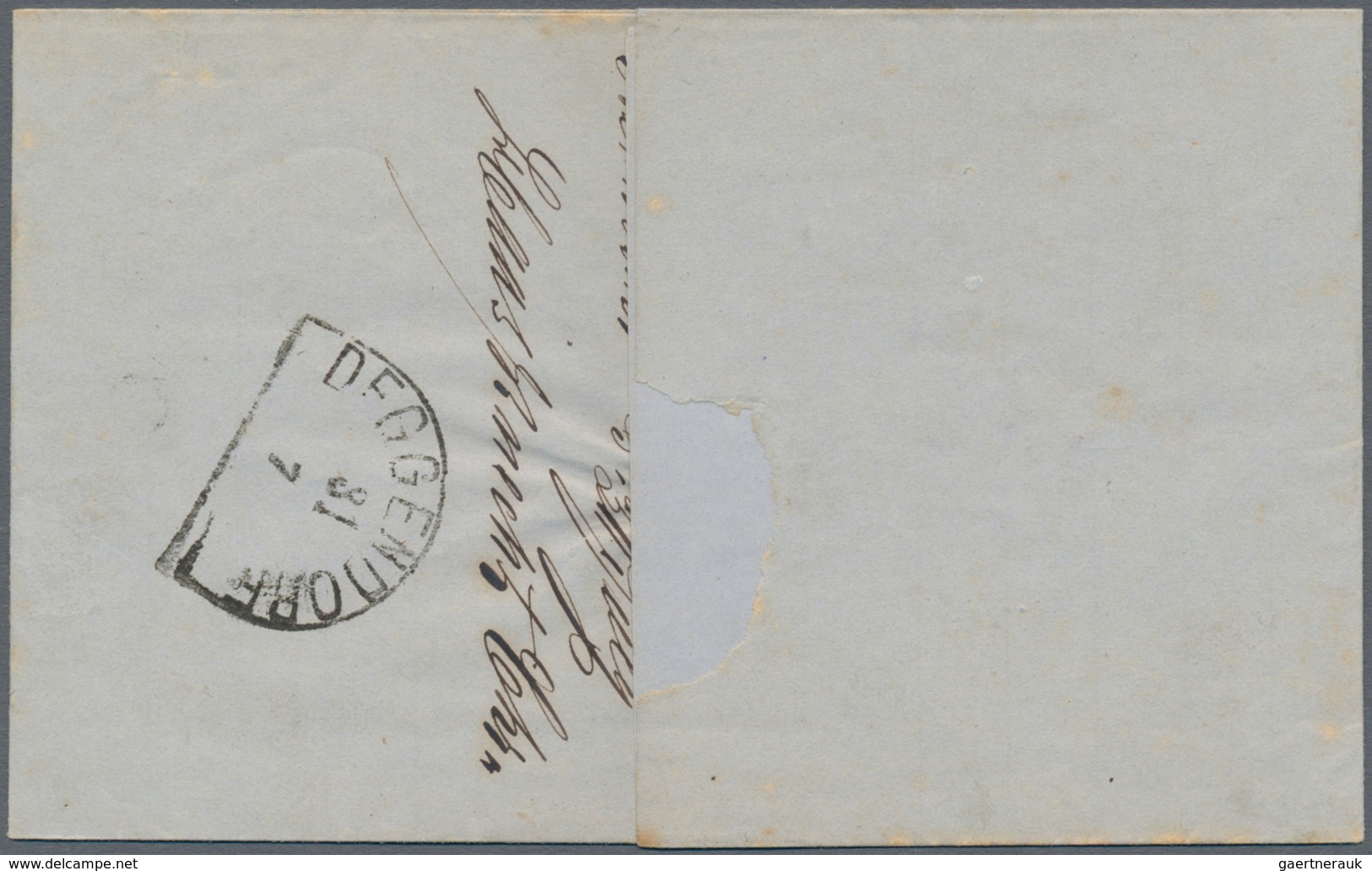 Bayern - Marken Und Briefe: 1862, Wappen 3 Kr. Rosa Mit L2 "POSTABLAGE Steinbühl", Roter "Charge" Un - Andere & Zonder Classificatie