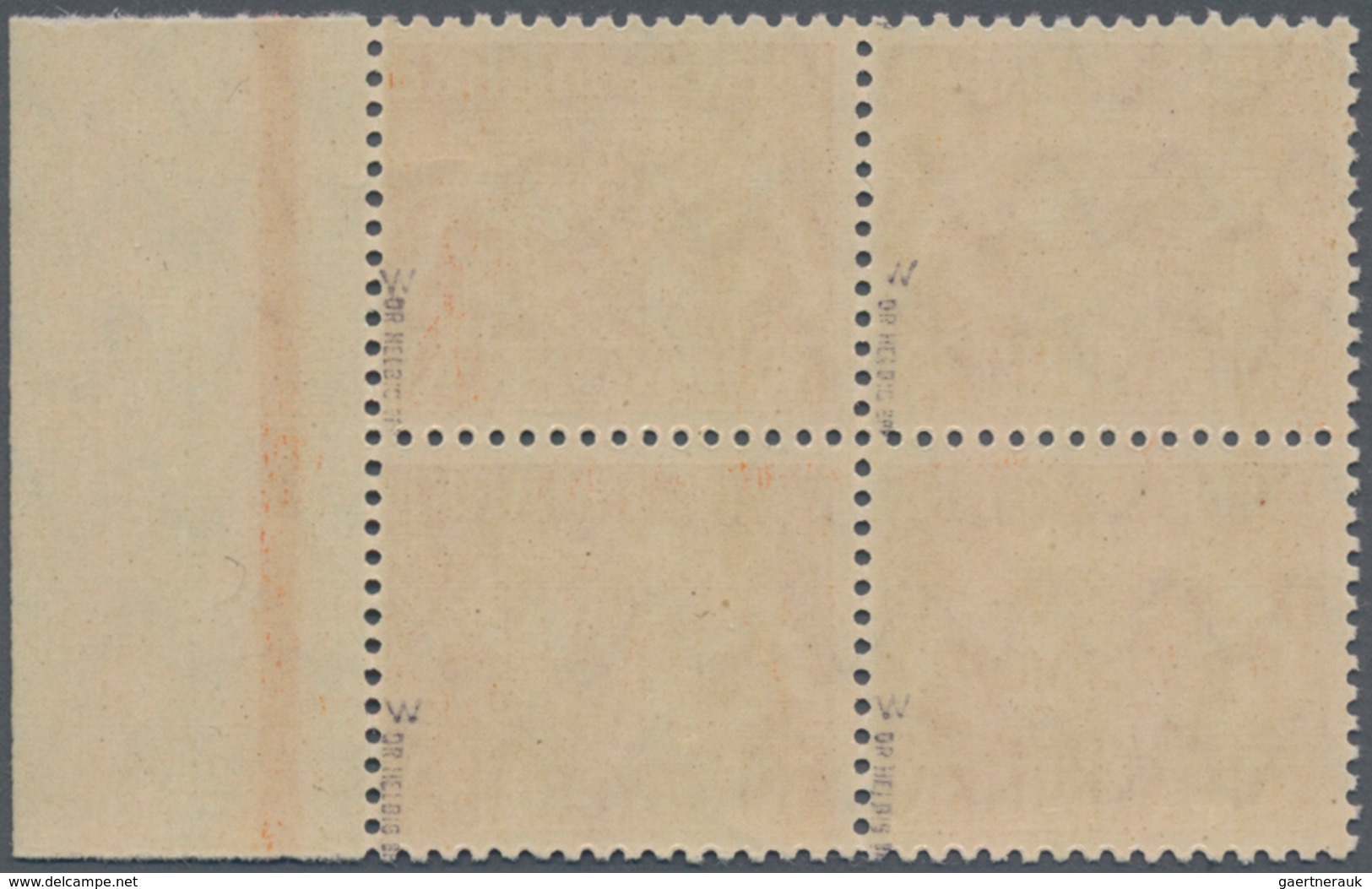 Bayern - Dienstmarken: 1916, 30 Pf Orange Im 4er-Block Vom Rechten Rand Postfrisch, Gepr. BPP - Andere & Zonder Classificatie