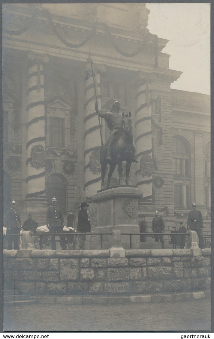 Bayern - Ganzsachen: 1910 (ca). Privat-Postkarte 5 Pf Luitpold "Wittelsbach-Denkmal" Mit Rs. Abb. "D - Autres & Non Classés