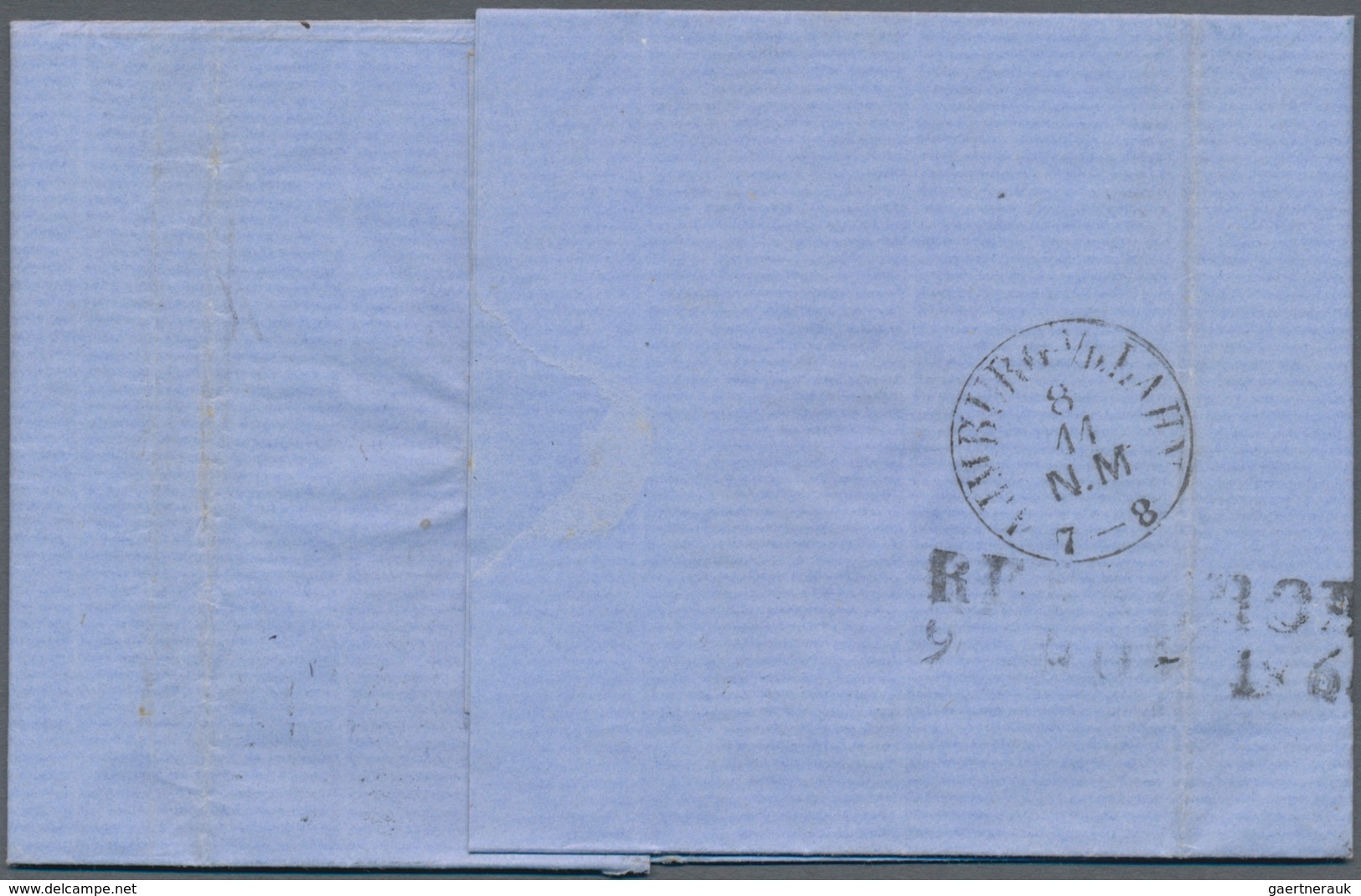 Preußen - Marken Und Briefe: 1861, 4 Pf Grün Im Waager. 3er-Streifen (kleine Mängel) Klar Entwertet - Altri & Non Classificati