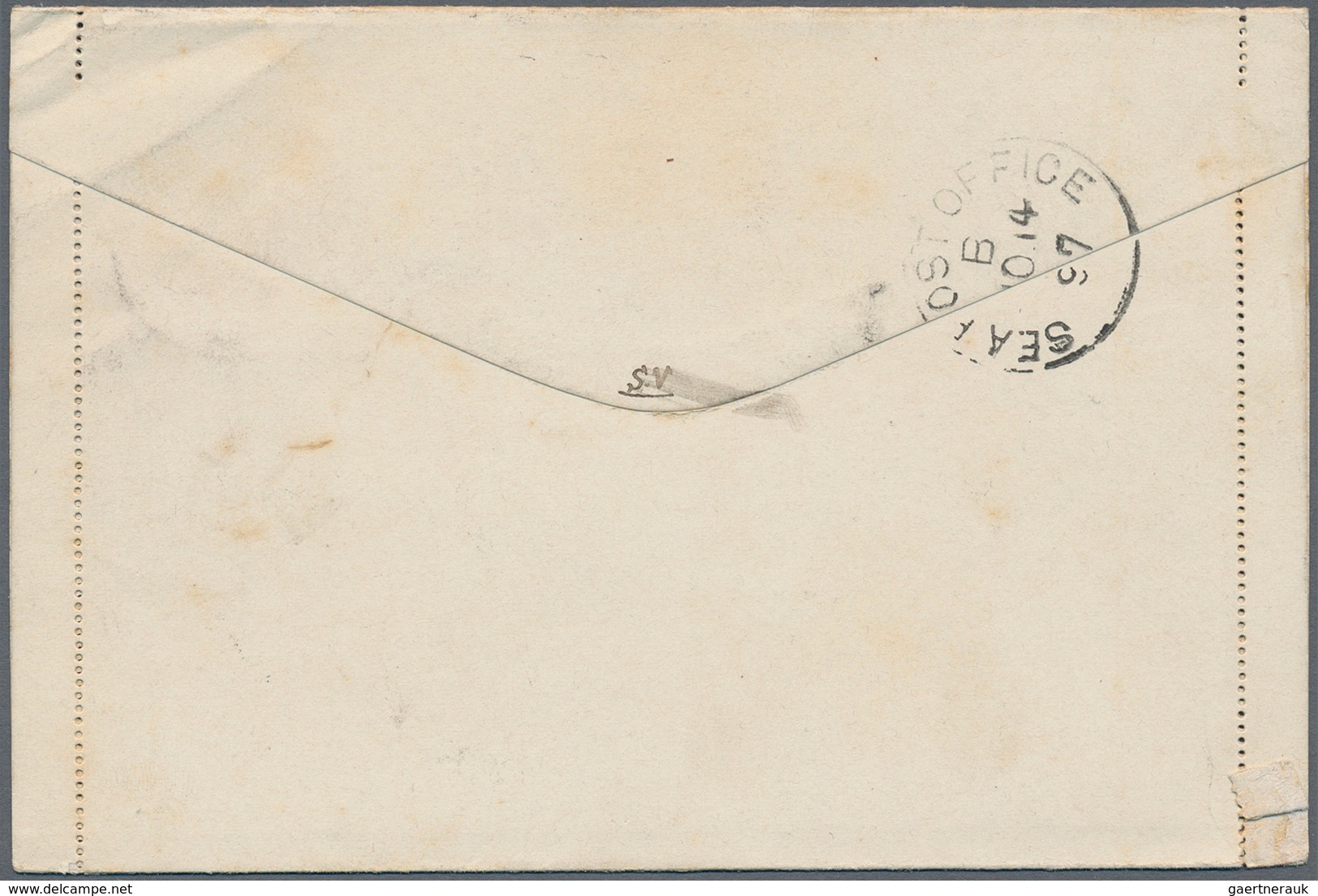 Württemberg - Ganzsachen: 1897, 10 Pfg.-Kartenbrief Mit Rand(!) Portorichtig Mit 10 Pfg. ZuF Ab Sind - Andere & Zonder Classificatie