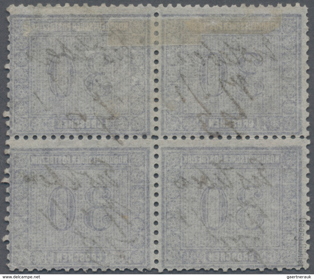 Norddeutscher Bund - Marken Und Briefe: 1869, Freimarke 30 Gr Für Den Innendienst, Gebrauchter Viere - Sonstige & Ohne Zuordnung