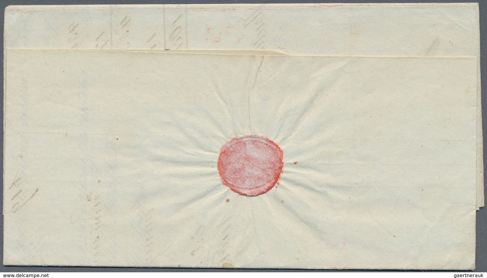 Transatlantikmail: 1837 Two Stampless Covers From New York To Wohlen, Switzerland Via France, From T - Andere-Europa