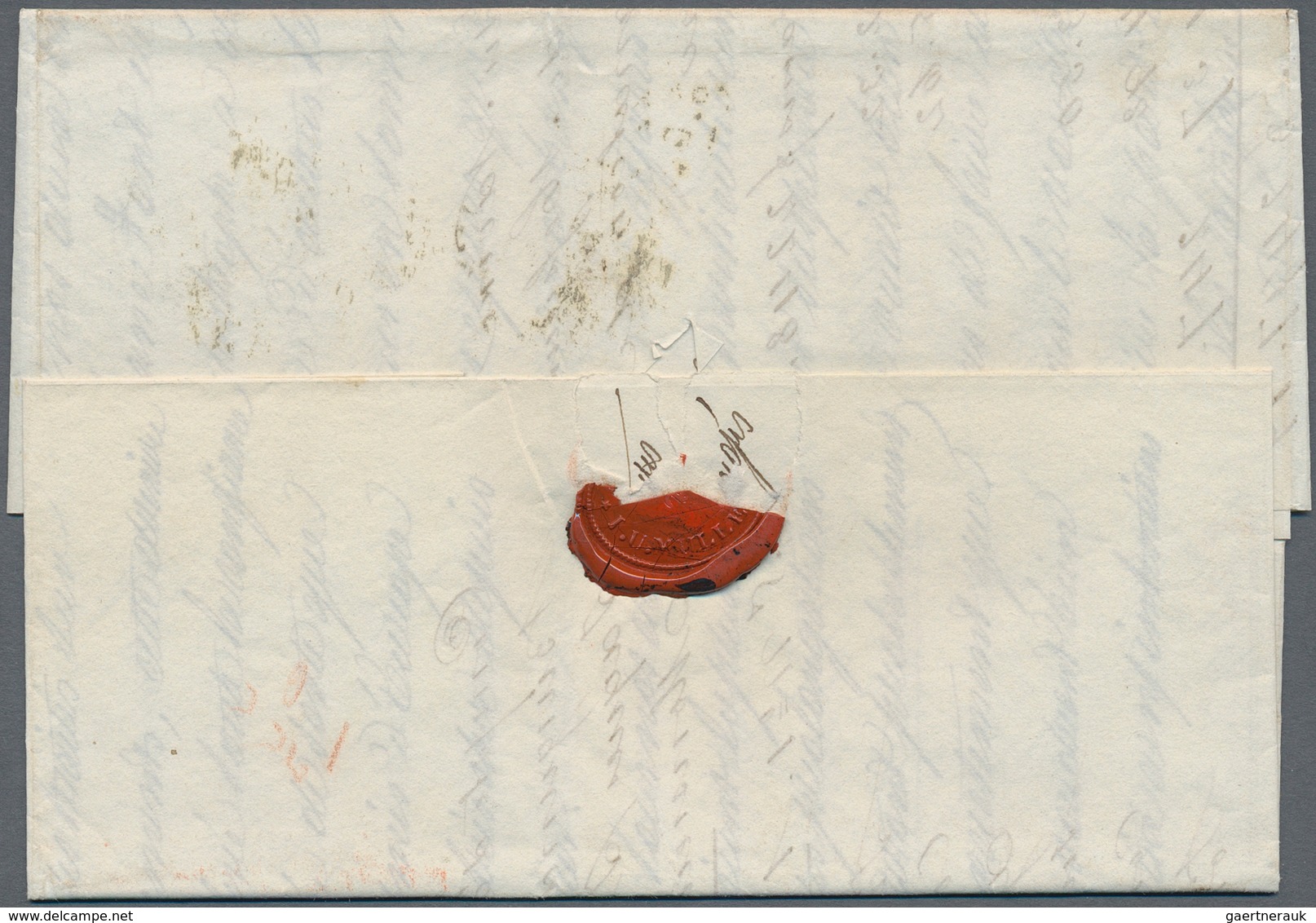 Transatlantikmail: 1837 Two Stampless Covers From New York To Wohlen, Switzerland Via France, From T - Altri - Europa