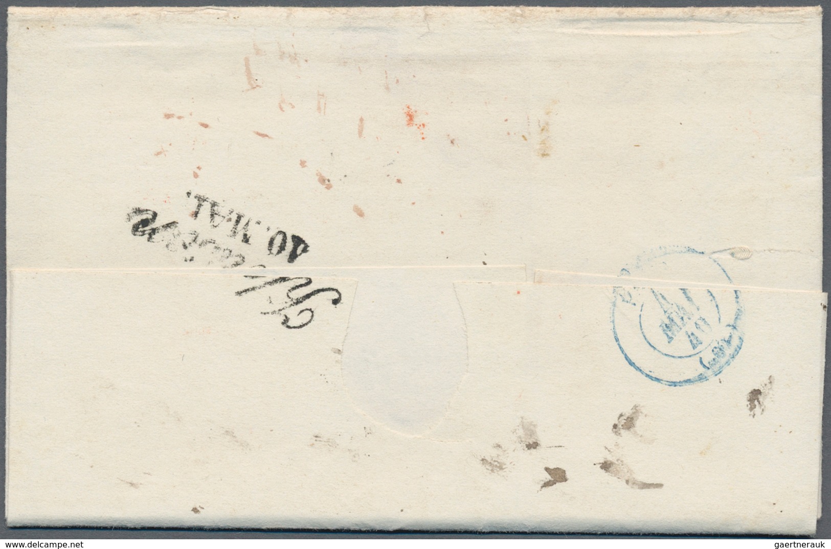 Transatlantikmail: 1840-62: Four Stampless Covers From/to The U.S.A. Related To Austria Including Tw - Andere-Europa