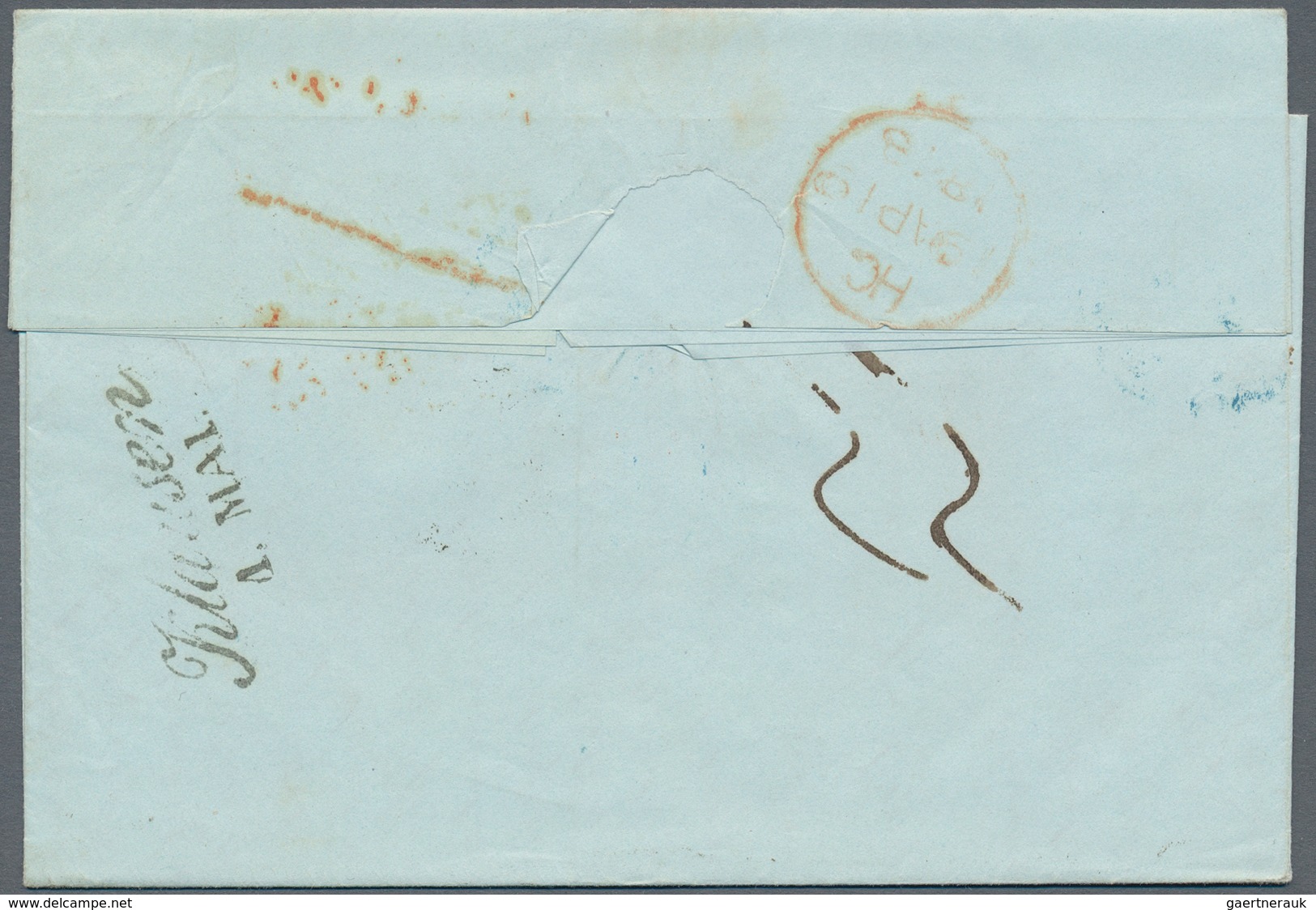 Transatlantikmail: 1840-62: Four Stampless Covers From/to The U.S.A. Related To Austria Including Tw - Andere-Europa