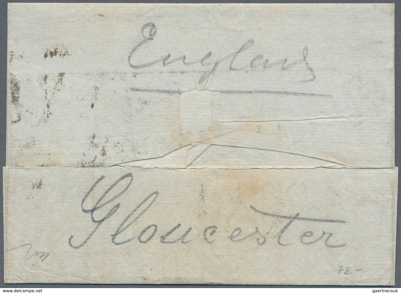Transatlantikmail: 1840-62: Four stampless covers from/to the U.S.A. related to Austria including tw