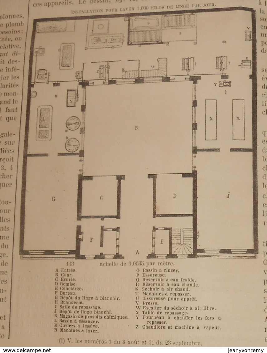 La Semaine Des Constructeurs. N°13. 7 Octobre 1876. Combattre L'humidité Dans Les Murs. Futur Collège à Fontainebleau. - Revues Anciennes - Avant 1900