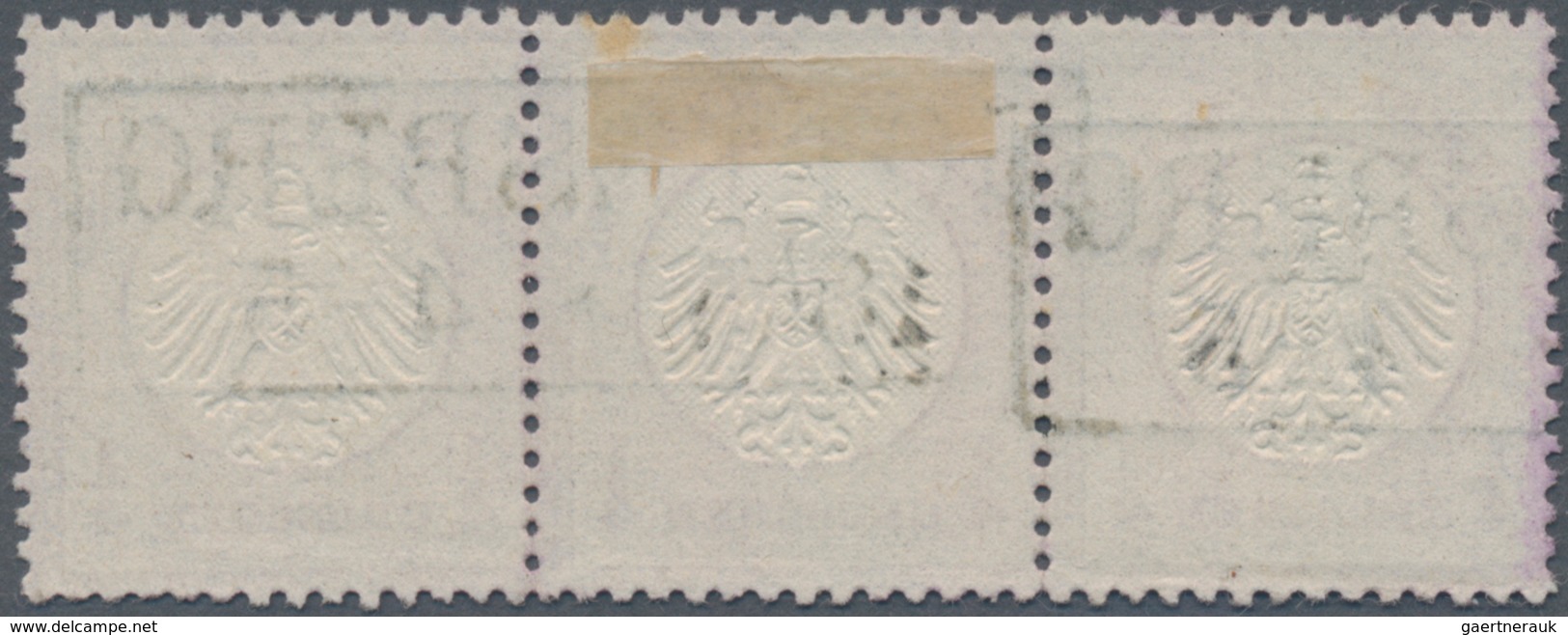 Deutsches Reich - Brustschild: 1872, Kleiner Schild ¼ Gr Violett Im Dreiersteifen Mit Ra2 "GOTTESBER - Storia Postale