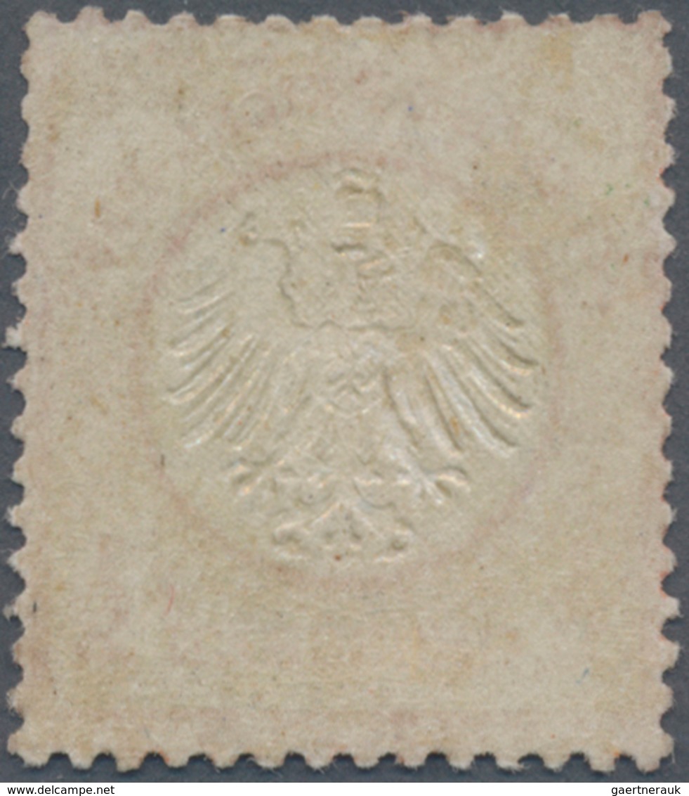 Deutsches Reich - Brustschild: 1872, Kleiner Schild ½ Gr Rötlichorange, Ungebraucht Mit Etwas Verlau - Brieven En Documenten