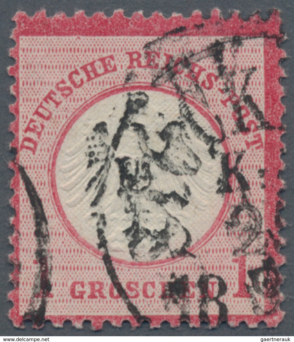 Deutsches Reich - Brustschild: 1872, Kleiner Schild 1 Gr Karmin Mit Schwedischem K1 "STOCKHOLM K.K:2 - Storia Postale