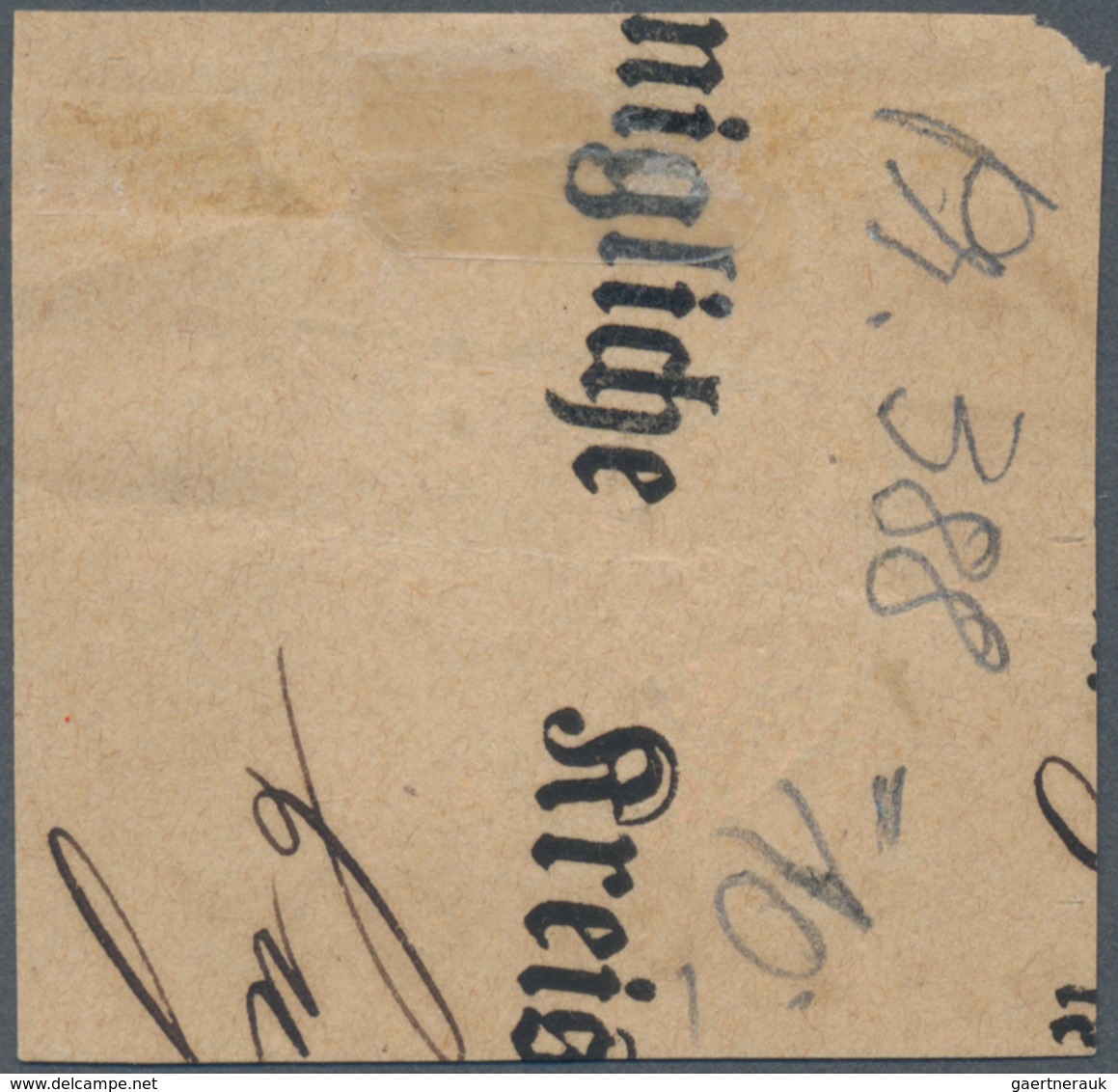 Deutsches Reich - Brustschild: 1872, Kleiner Schild 1 Gr. Karmin Mit Sehr Markanter Verzähnung, Dadu - Brieven En Documenten