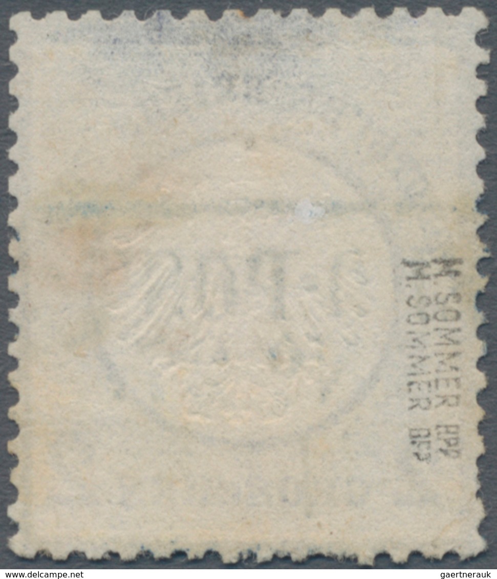Deutsches Reich - Brustschild: 1872 Kleiner Schild 2 Gr Blau Mit Blauem Ra3 "K:PR:FELD-POST-RELAIS N - Storia Postale