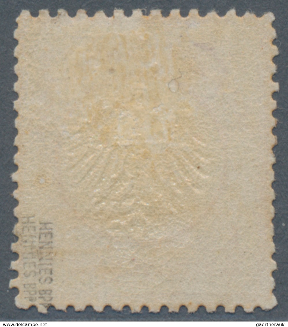 Deutsches Reich - Brustschild: 1872, 1/2 Kreuzer Orange Ungebraucht Mit Falzspur, Doppelt Signiert H - Storia Postale