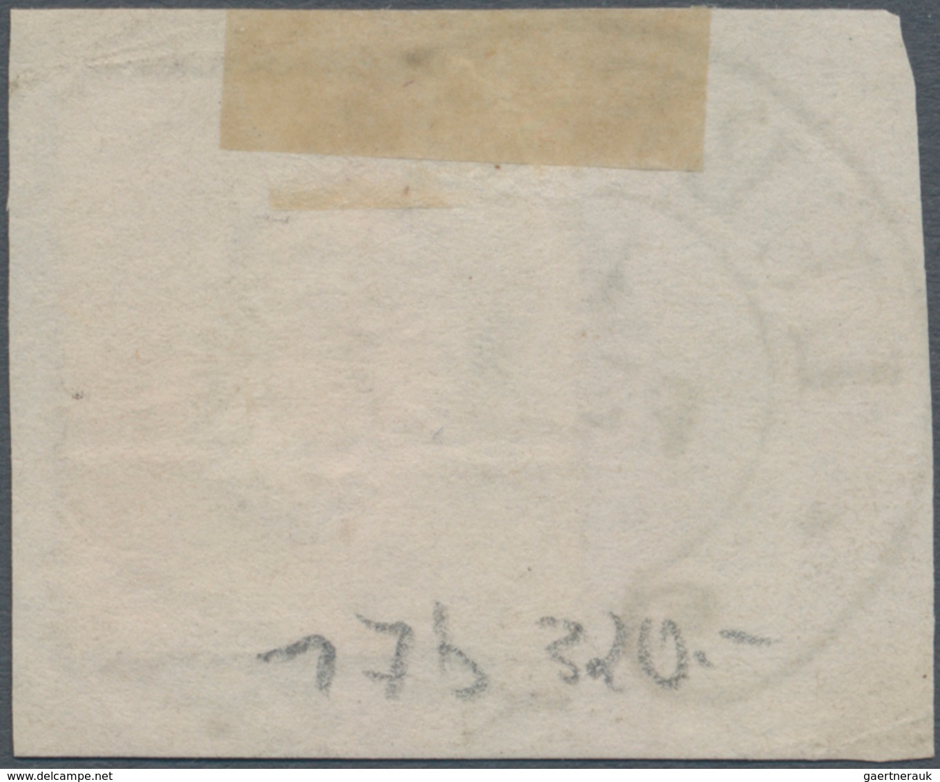 Deutsches Reich - Brustschild: L1872, Großer Schild 1/3 Gr. Grün Mit Prägefehler II: Senkrecht Ausge - Brieven En Documenten