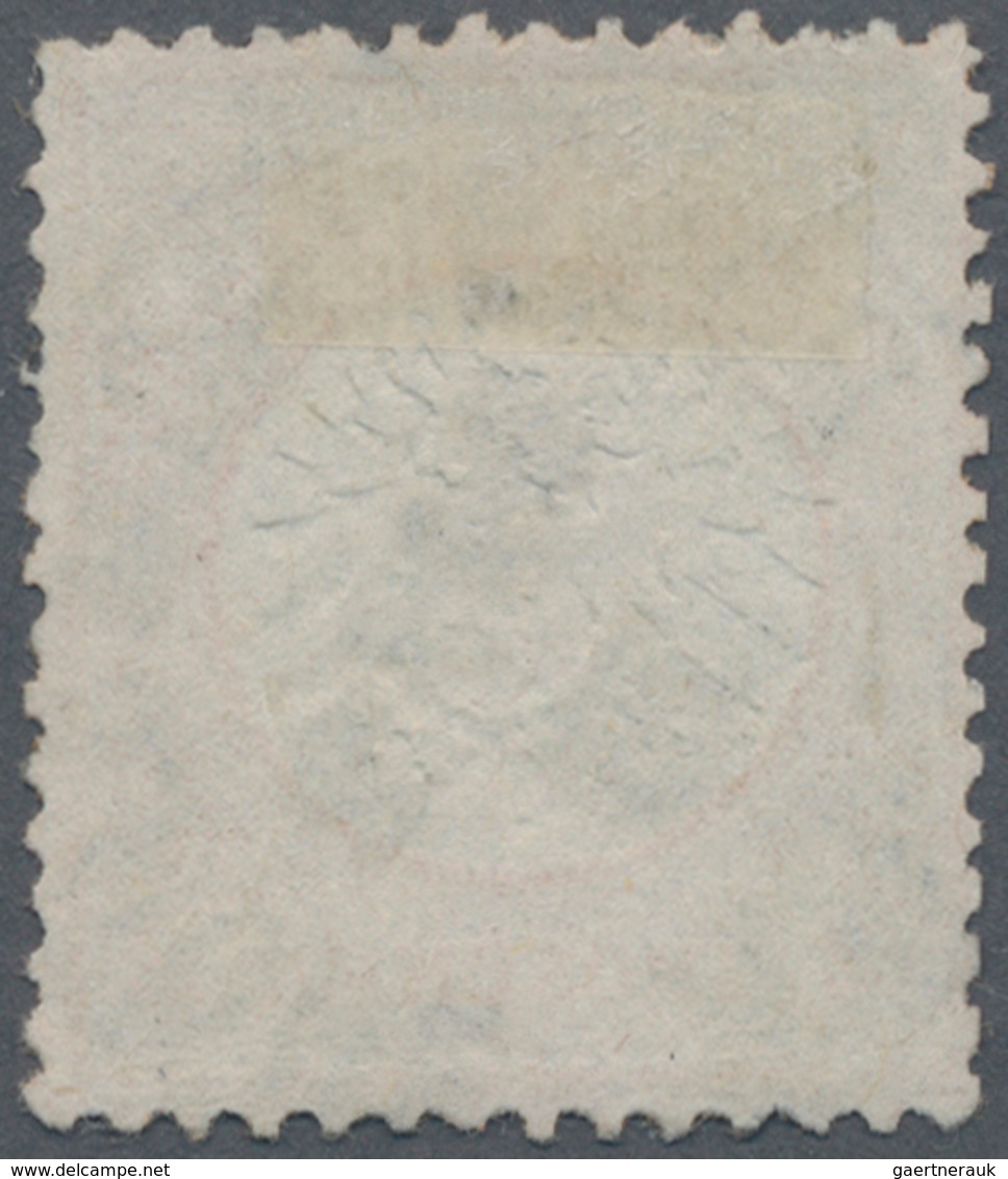 Deutsches Reich - Brustschild: 1872, Großer Schild ½ Gr. Orange Mit Doppelprägung Des Mittelstückes - Storia Postale