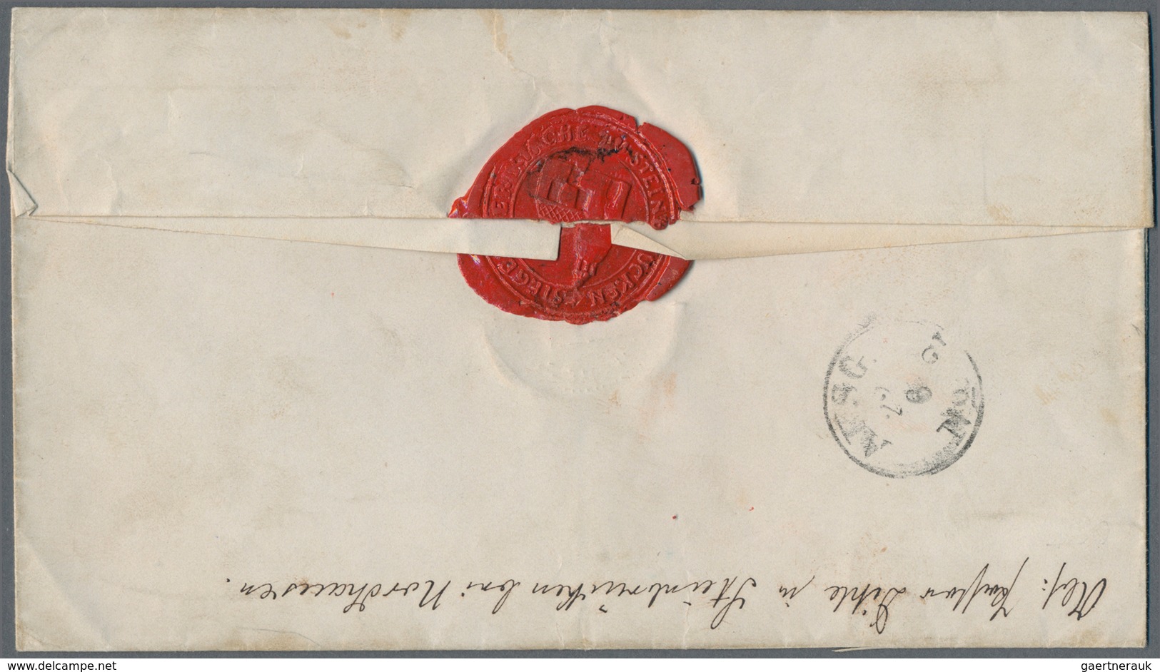 Deutsches Reich - Brustschild: 1872, Großer Schild 1 Gr Und 2 Gr Auf "Auslagen"-Brief Von Nordhausen - Storia Postale