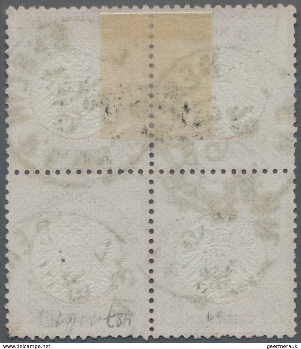 Deutsches Reich - Brustschild: 1872, Großer Schild 2½ Gr. Rotbraun Im Viererblock Mit K1 "BERLIN P.E - Storia Postale