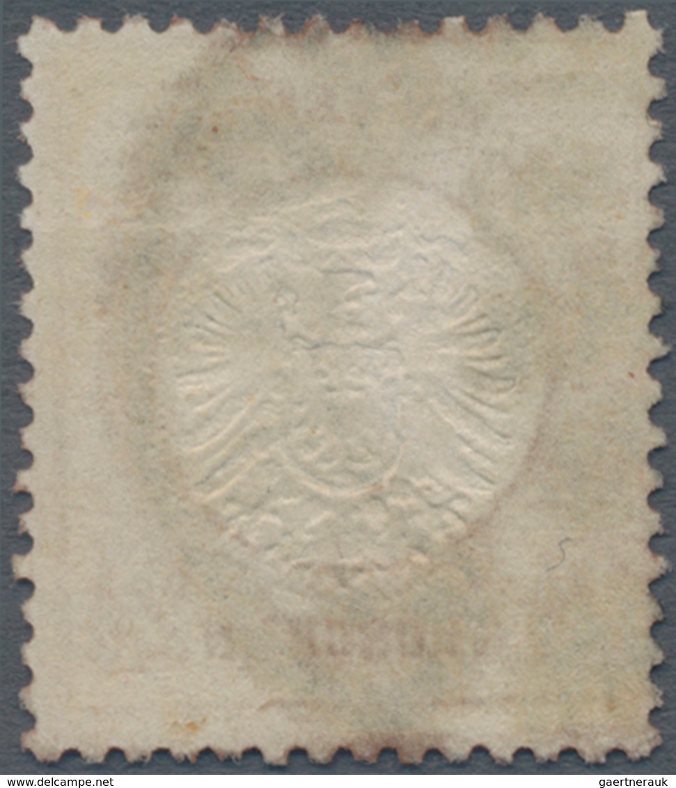 Deutsches Reich - Brustschild: 1872, 2½ Gr. Lebhaftbraun Großer Schild Mit Hufeisenstempel "HAMBURG - Storia Postale