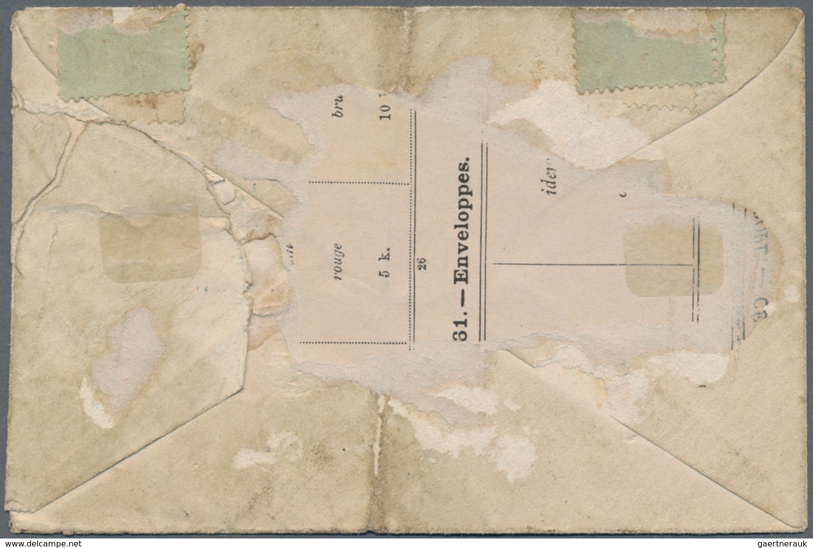 Deutsches Reich - Brustschild: 1872, Großer Schild 9 Kr. In Seltener C-Farbe Dunkelbraun Auf Brief M - Storia Postale