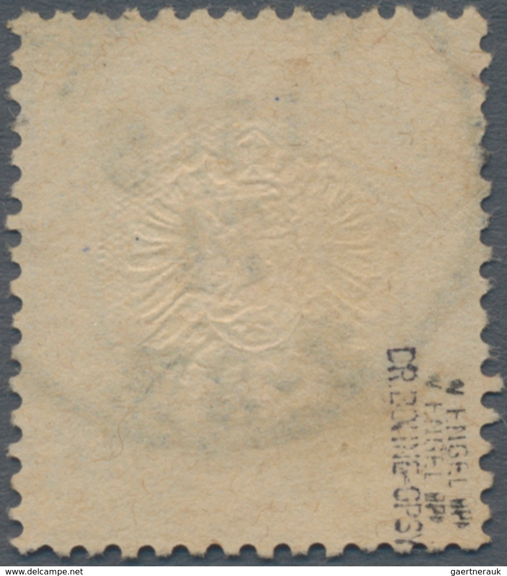 Deutsches Reich - Brustschild: 1872, 18 Kr. Ockerbraun Großer Schild Mit Einkreisstempel "MAINZ 15/8 - Storia Postale
