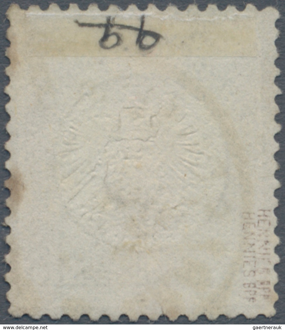 Deutsches Reich - Brustschild: 1872, Großer Schild 18 Kr. Ockerbraun Mit Zentrischem K1 "CARLSRUHE 2 - Storia Postale