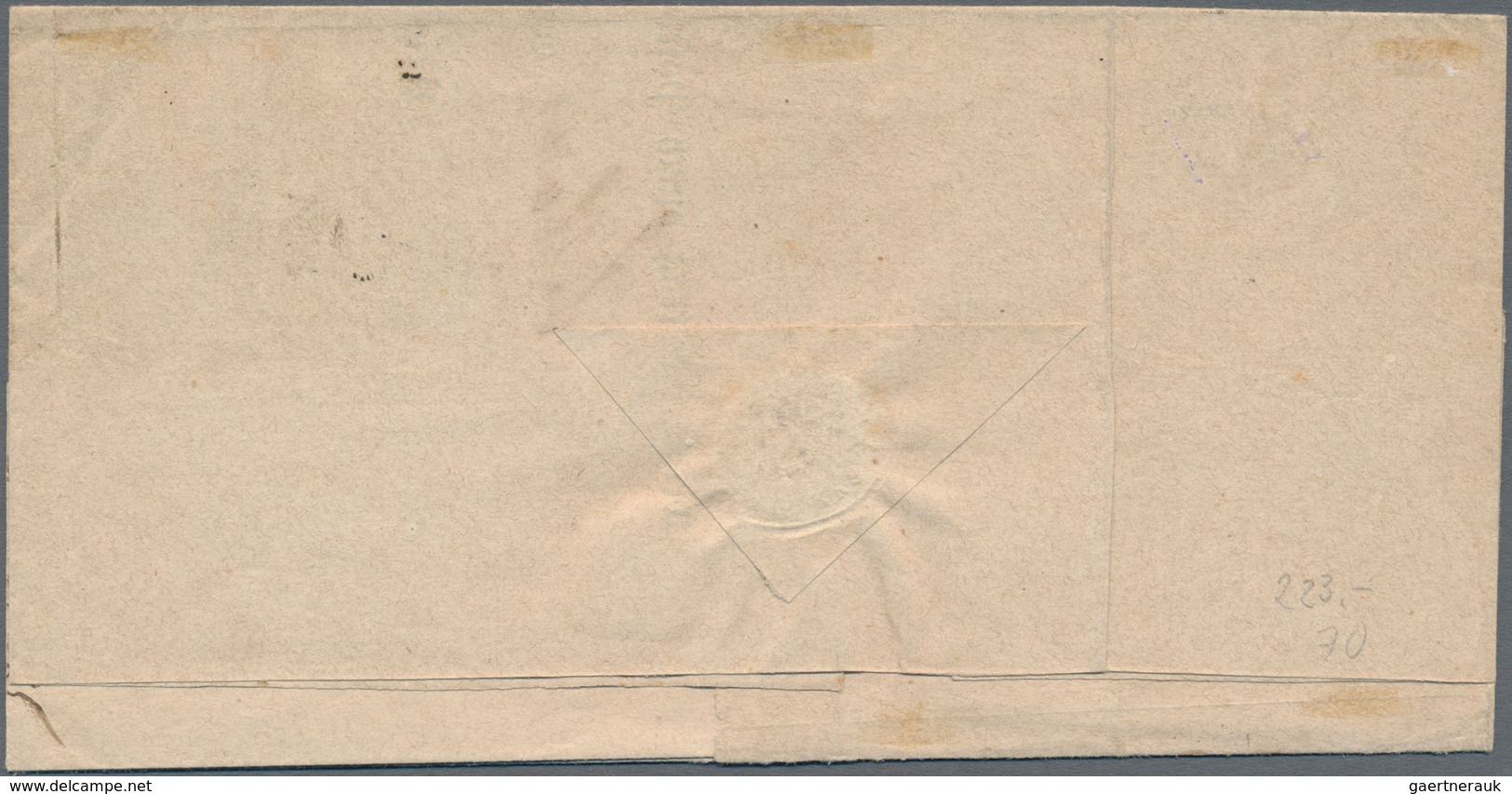 Deutsches Reich - Brustschild: 1872 Großer Schild "2½" Auf 2½ Gr. Und 5 Pfennige Auf Als Währungs-Mi - Storia Postale