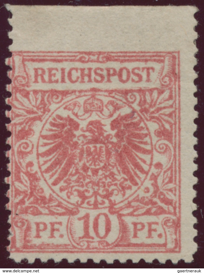 Deutsches Reich - Krone / Adler: 1890, 10 Pfg. Krone/Adler In Rot Als FÄLSCHUNG ZUM SCHADEN DER POST - Ongebruikt