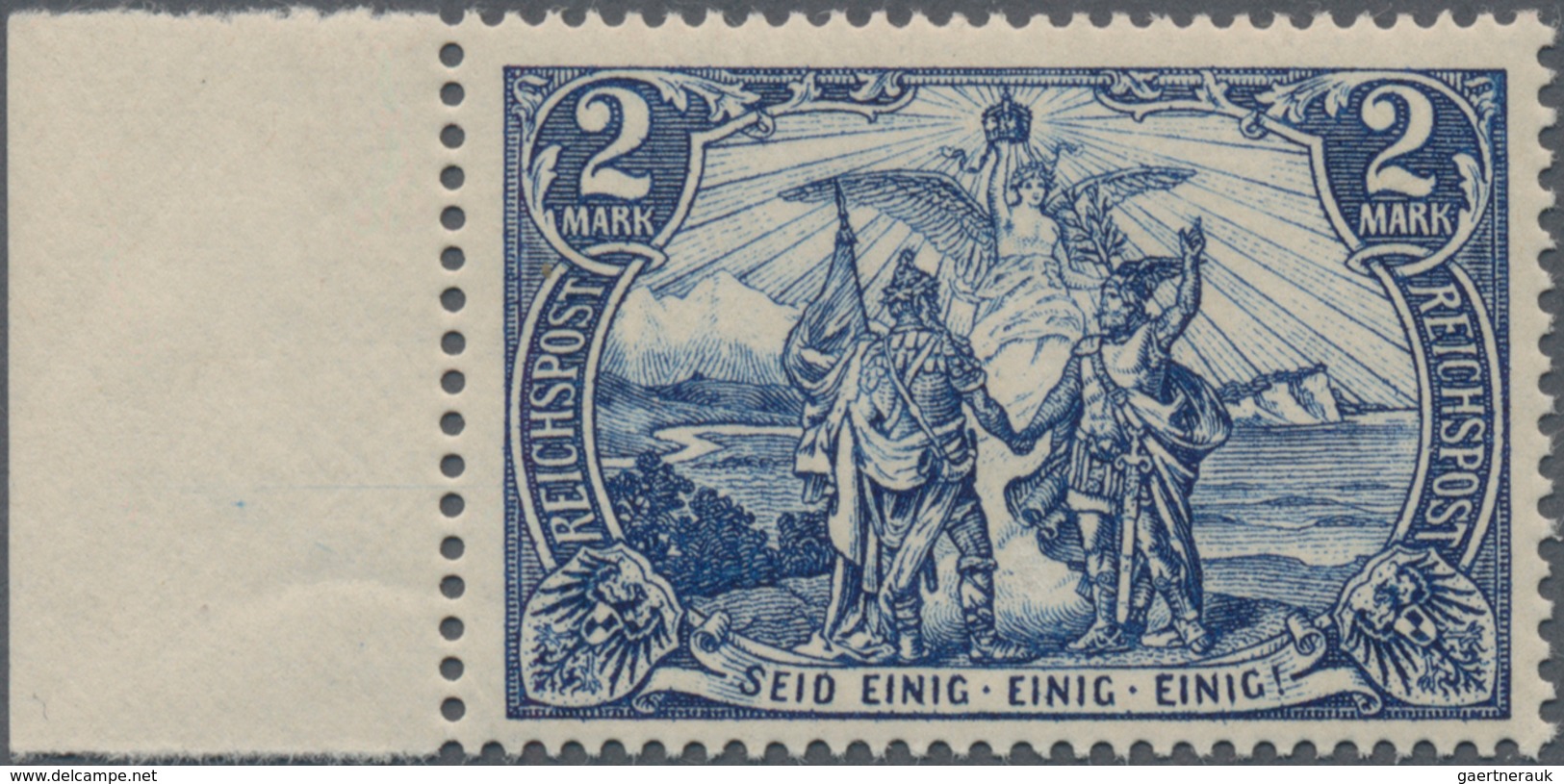 Deutsches Reich - Germania: 1900, Freimarken Reichspost 2 Mark Type I Tadellos Postfrisches Exemplar - Ongebruikt