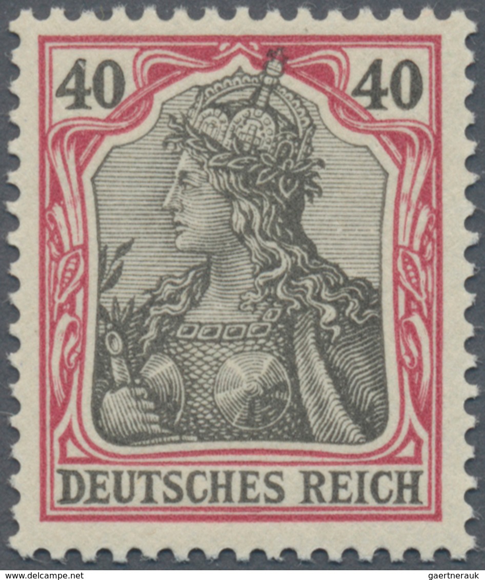 Deutsches Reich - Germania: 1902, 40 Pfg. Germania Ohne Wasserzeichen Einwandfrei Postfrisch. Attest - Nuovi