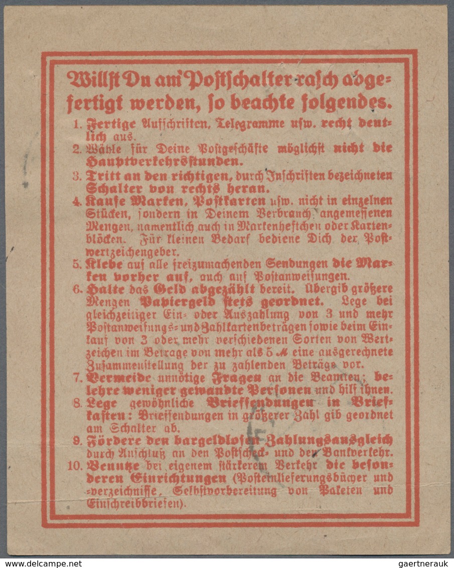 Deutsches Reich - Inflation: 1920, Germania 50 Pfg. Als Seltene,(auf Verlangen) Gebührenpflichtige E - Ongebruikt