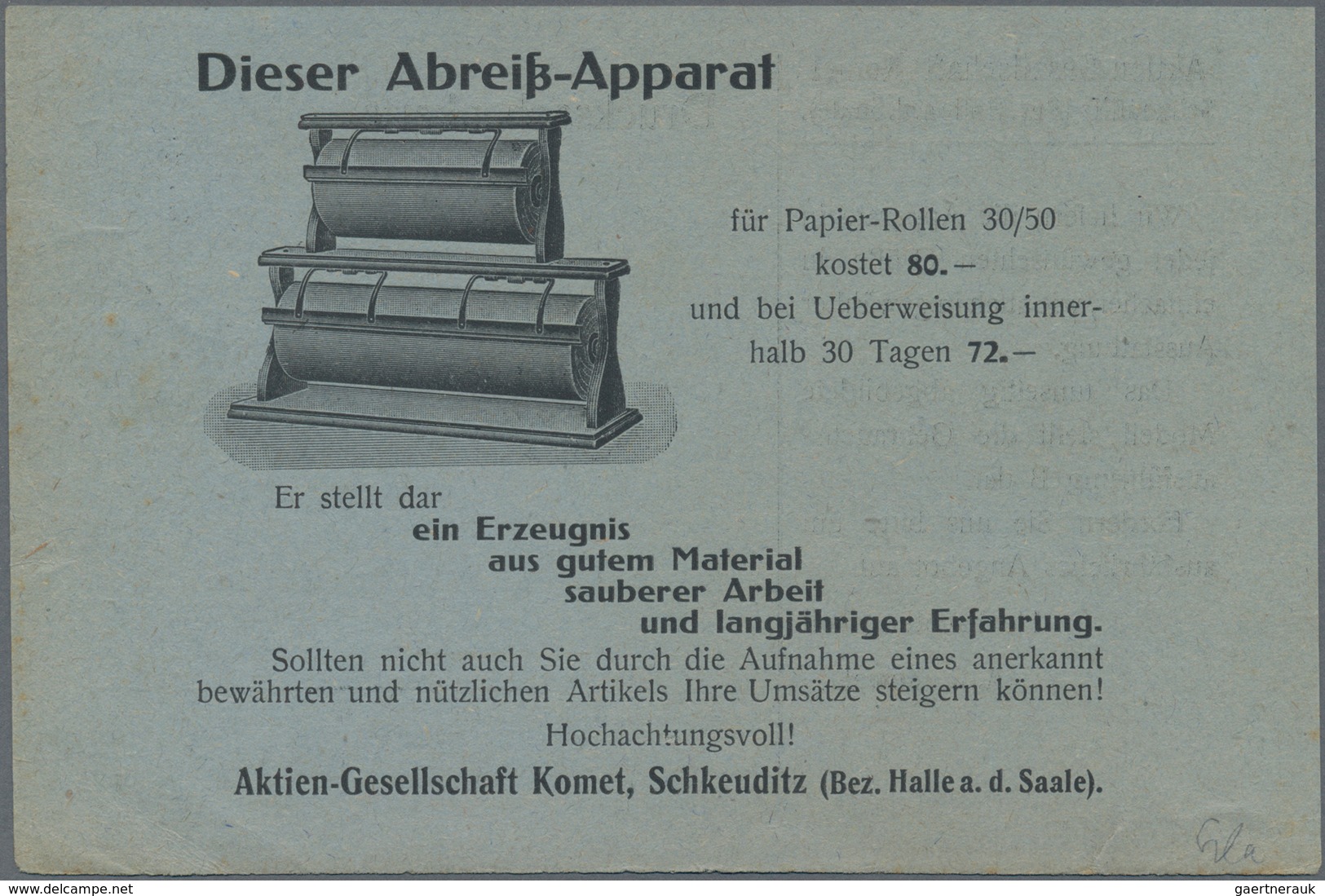 Deutsches Reich - Inflation: 1921, Drucksachenkarte Mit Seltener Einzelfrankatur 10 Pfg Ziffer Wasse - Nuovi