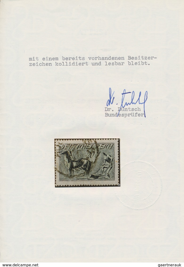 Deutsches Reich - Inflation: 1921 20 M. 'Pflüger' Mit Abart "KOPFSTEHENDER UNTERDRUCK", Entwertet Mi - Nuovi