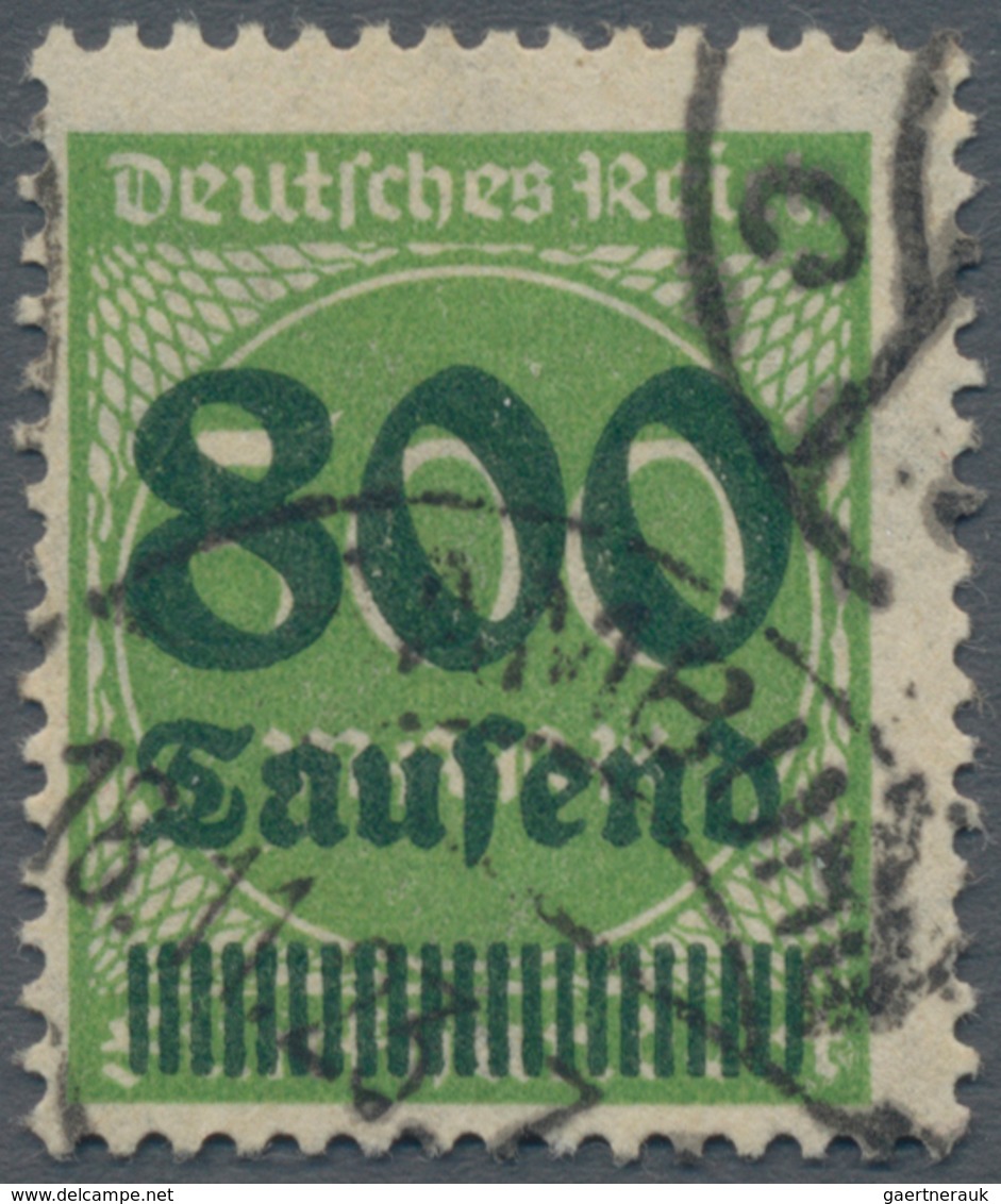 Deutsches Reich - Inflation: 1923, 800 Tsd Auf 500 M Dunkelgelbgrün, Teilgestempelt HAMBURG C 18.11. - Ongebruikt