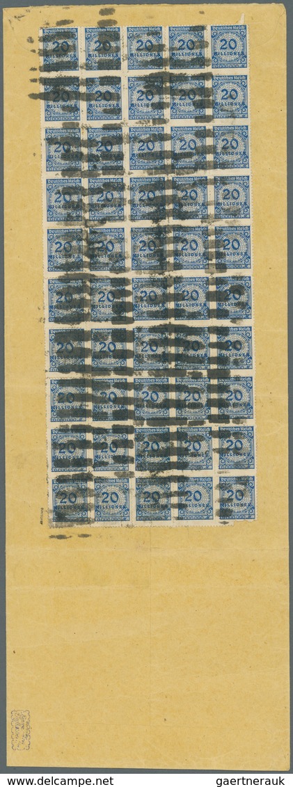 Deutsches Reich - Inflation: 1923-6-11, 20 Mio Dunkelviolettultramarin, Durchstochen, Großes Bogente - Ongebruikt
