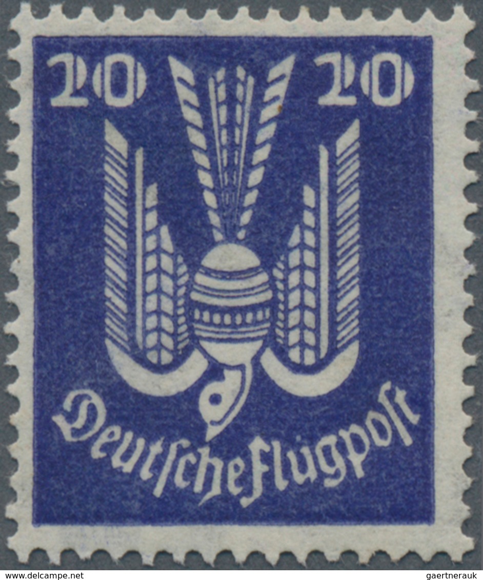 Deutsches Reich - Weimar: 1924, Flugpostmarke: Holztaube (V) 20 Pf Mit Seltenem Liegendem Wasserzeic - Altri & Non Classificati