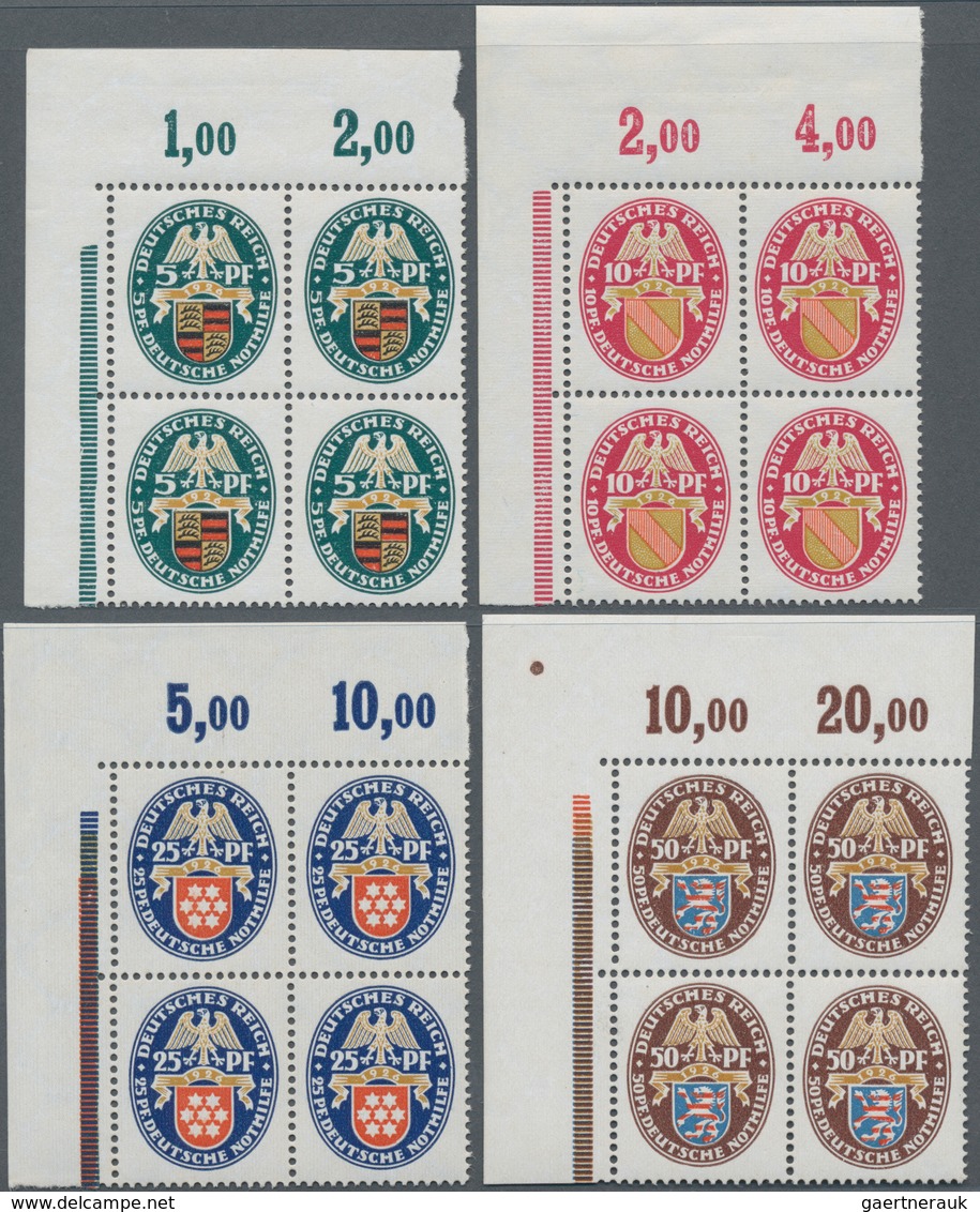 Deutsches Reich - Weimar: 1926, Deutsche Nothilfe: Landeswappen (II), Ausgesuchter Postfrischer Luxu - Sonstige & Ohne Zuordnung