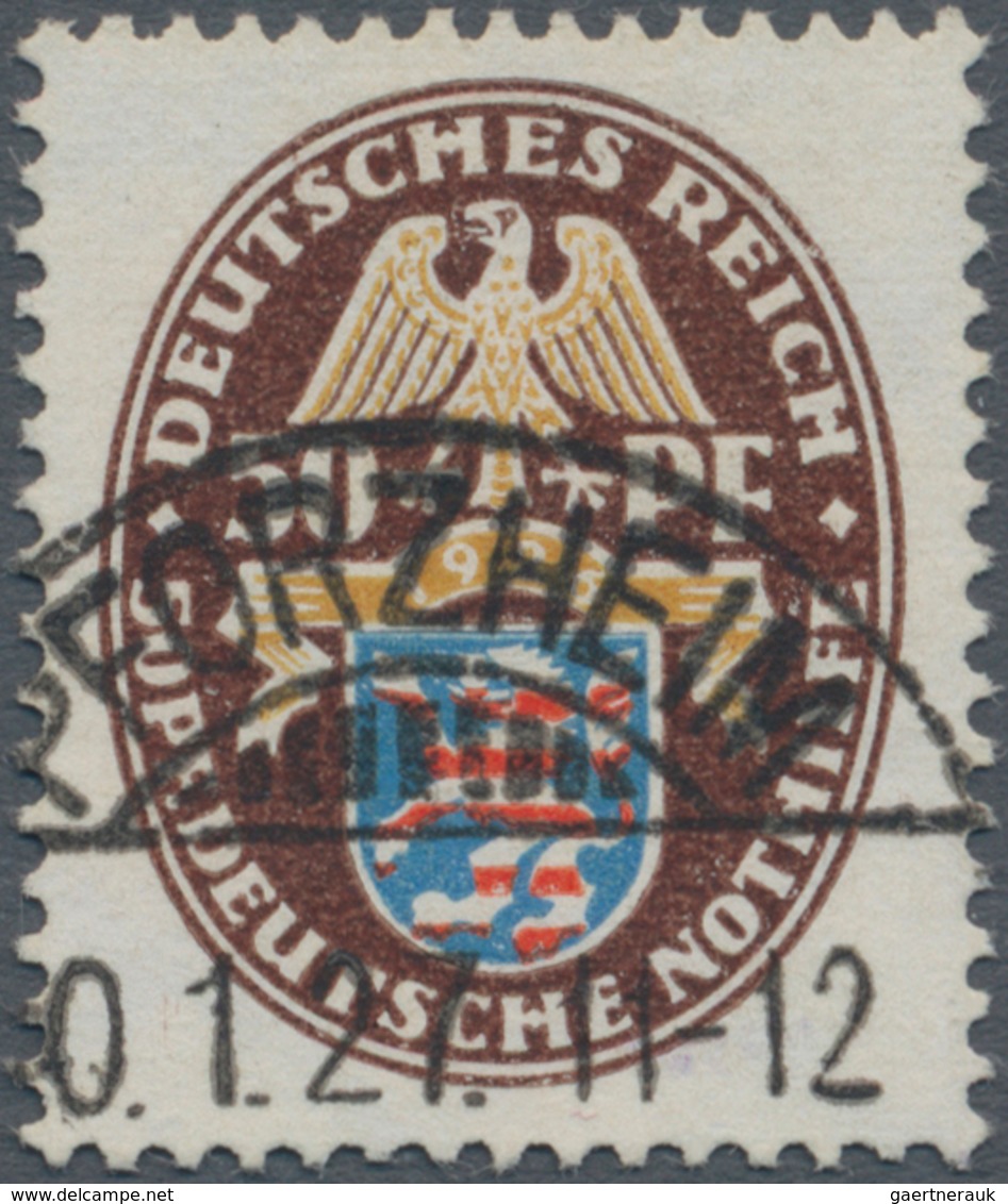 Deutsches Reich - Weimar: 1926 'Nothilfe' 50+50 Pf. Auf Papier Mit Wz. 2Y (liegend), Sauber Entwerte - Altri & Non Classificati